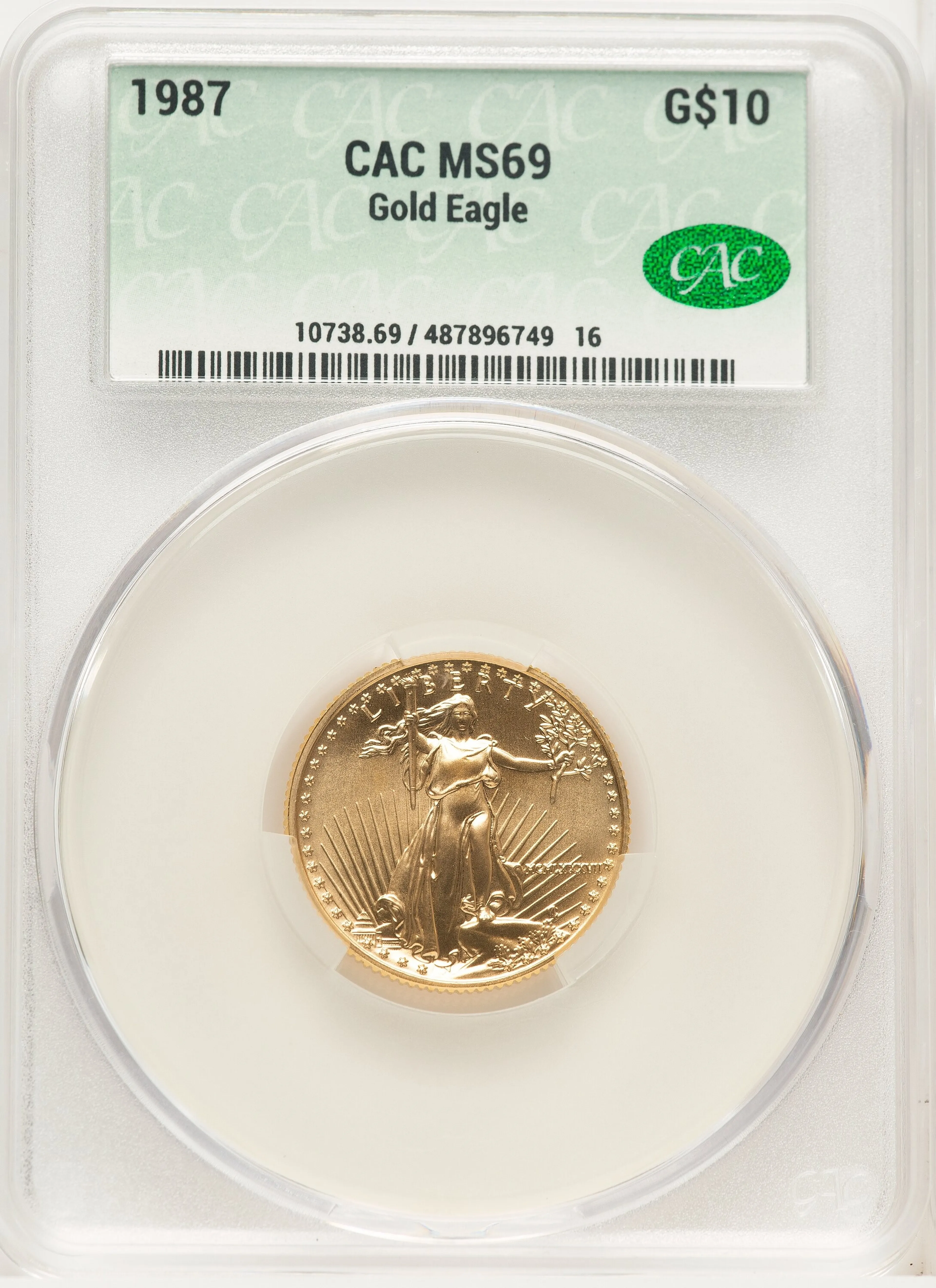 1987 Gold Eagle 1/4 oz Non Designation - Image 1