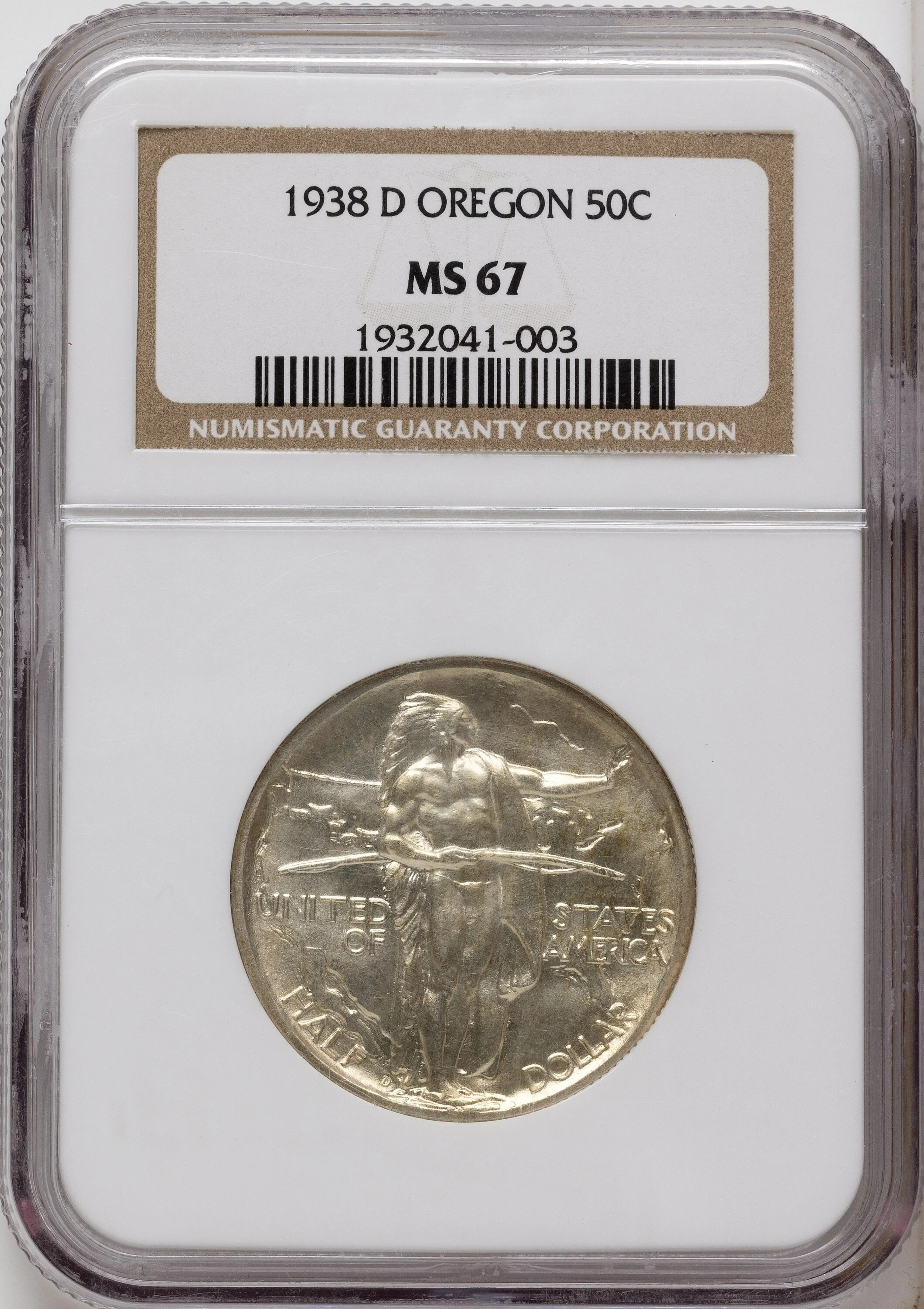 1938-D 50C Oregon, MS
