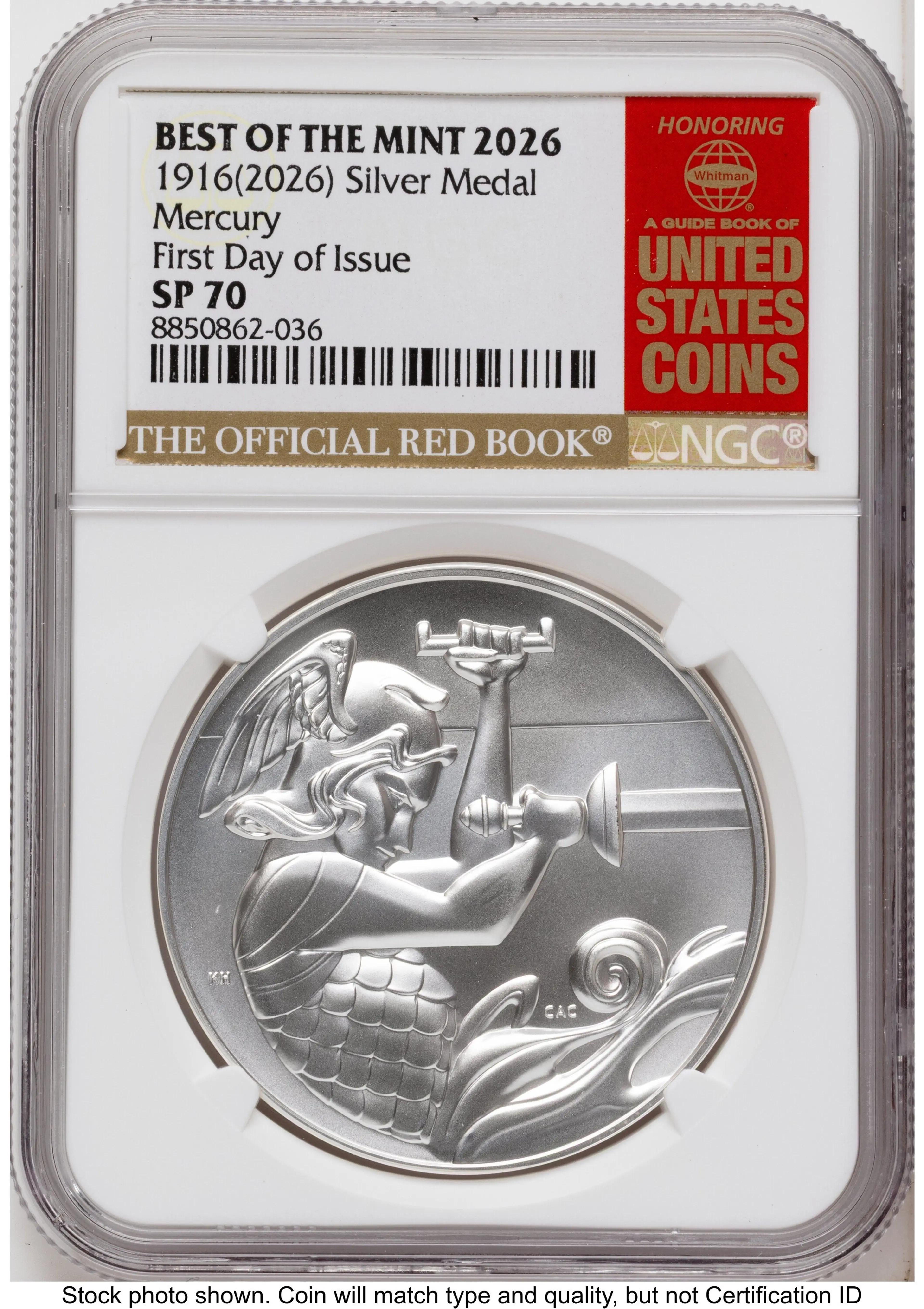 2026 Best of the Mint 1916 Mercury Silver Medal 1 oz FDI Red Book