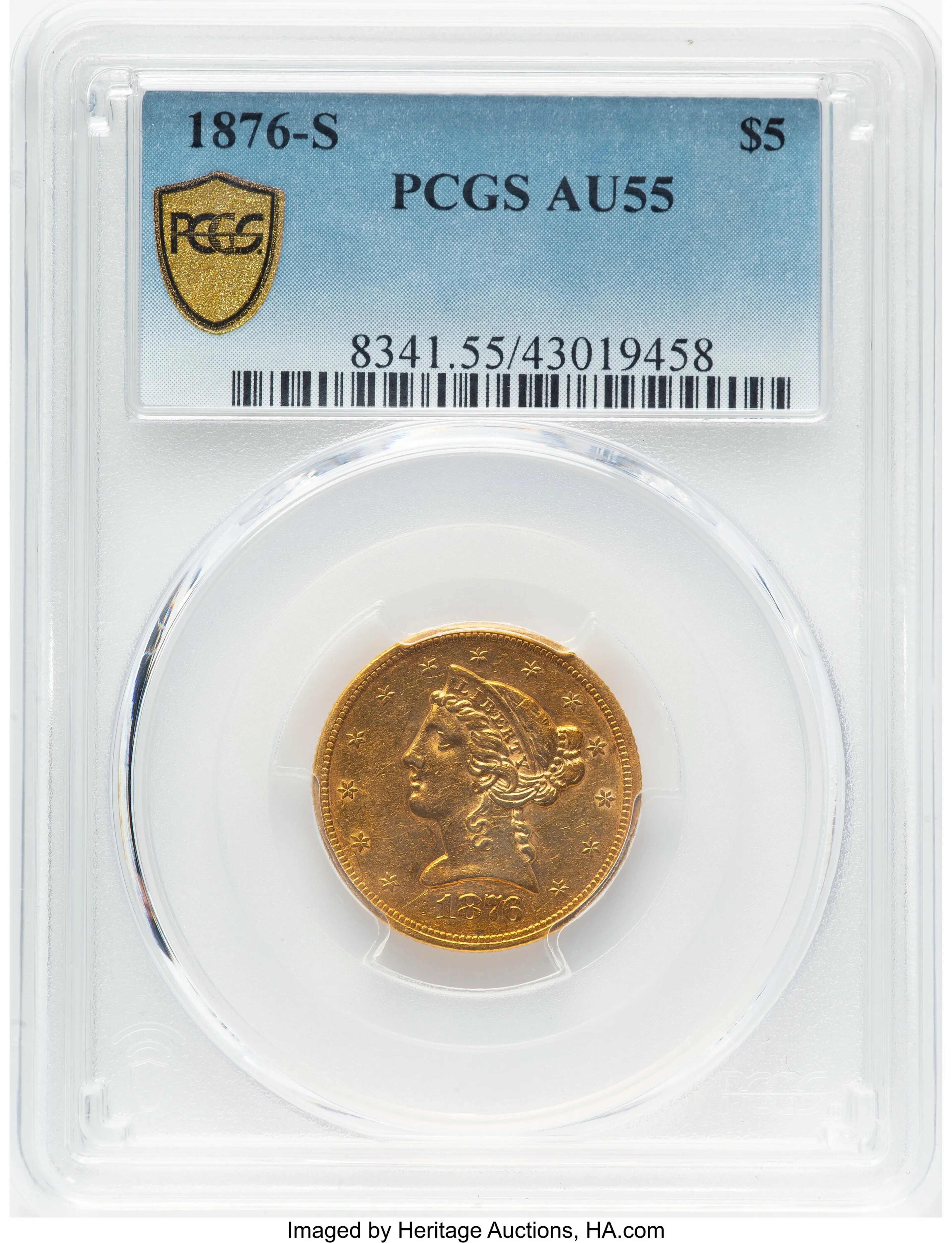 1876-S $5