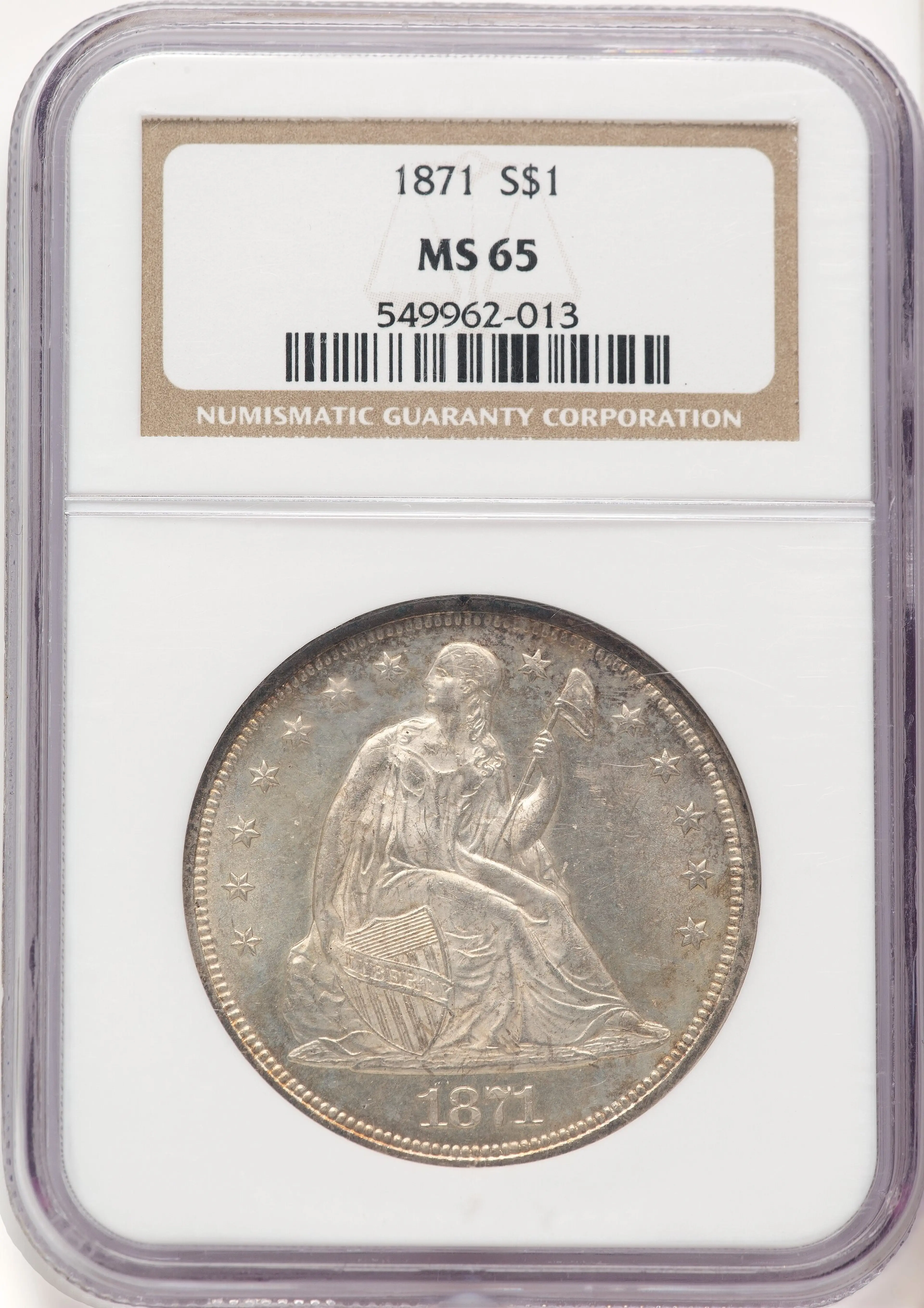 1871 S$1 MS