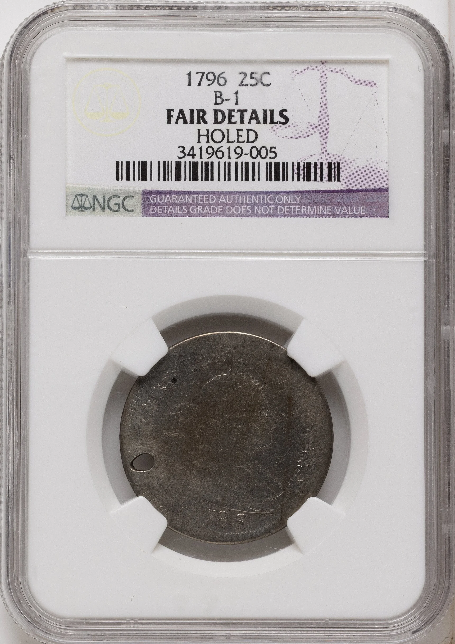 1796 25C B-1, MS - 1