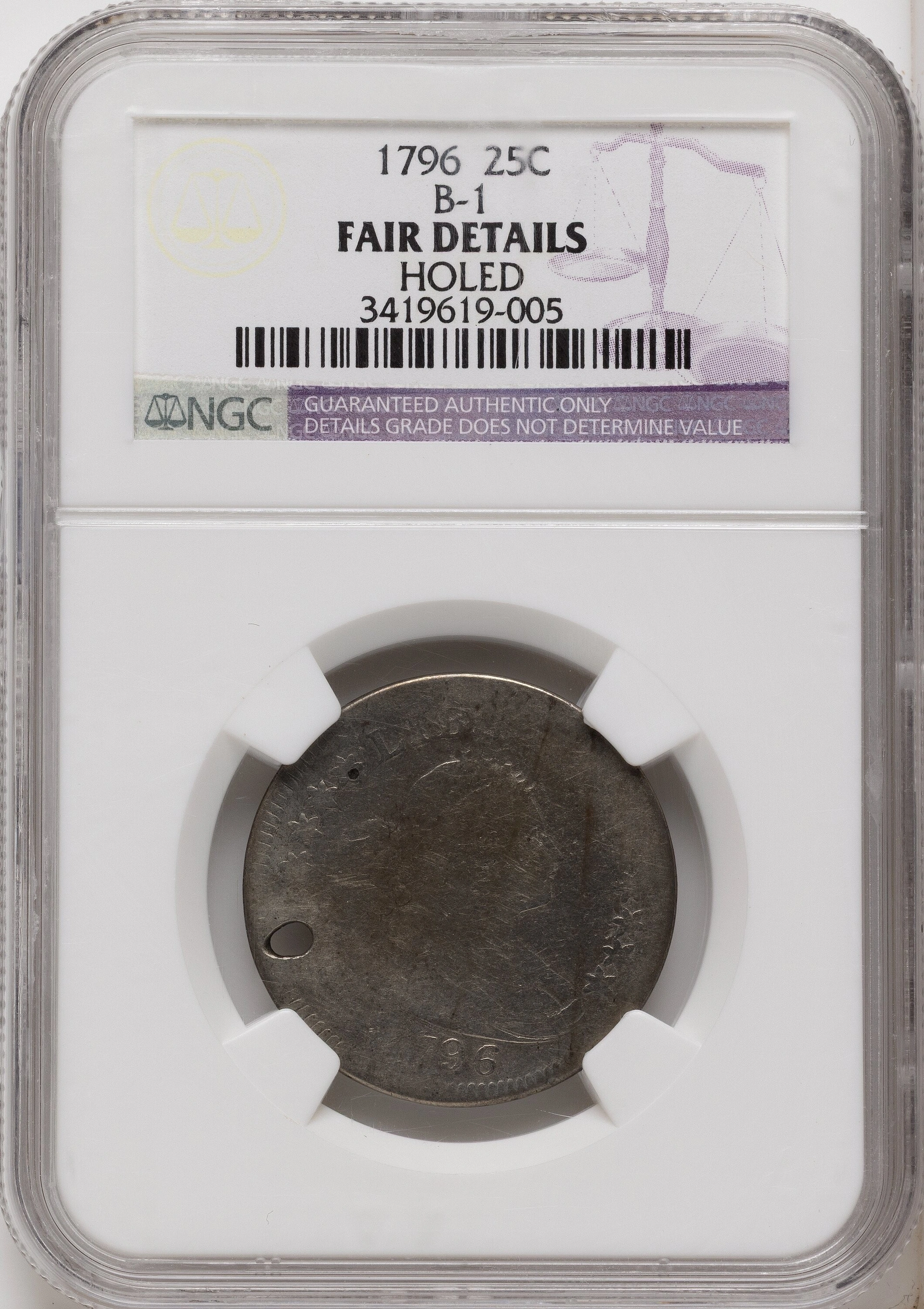 1796 25C B-1, MS