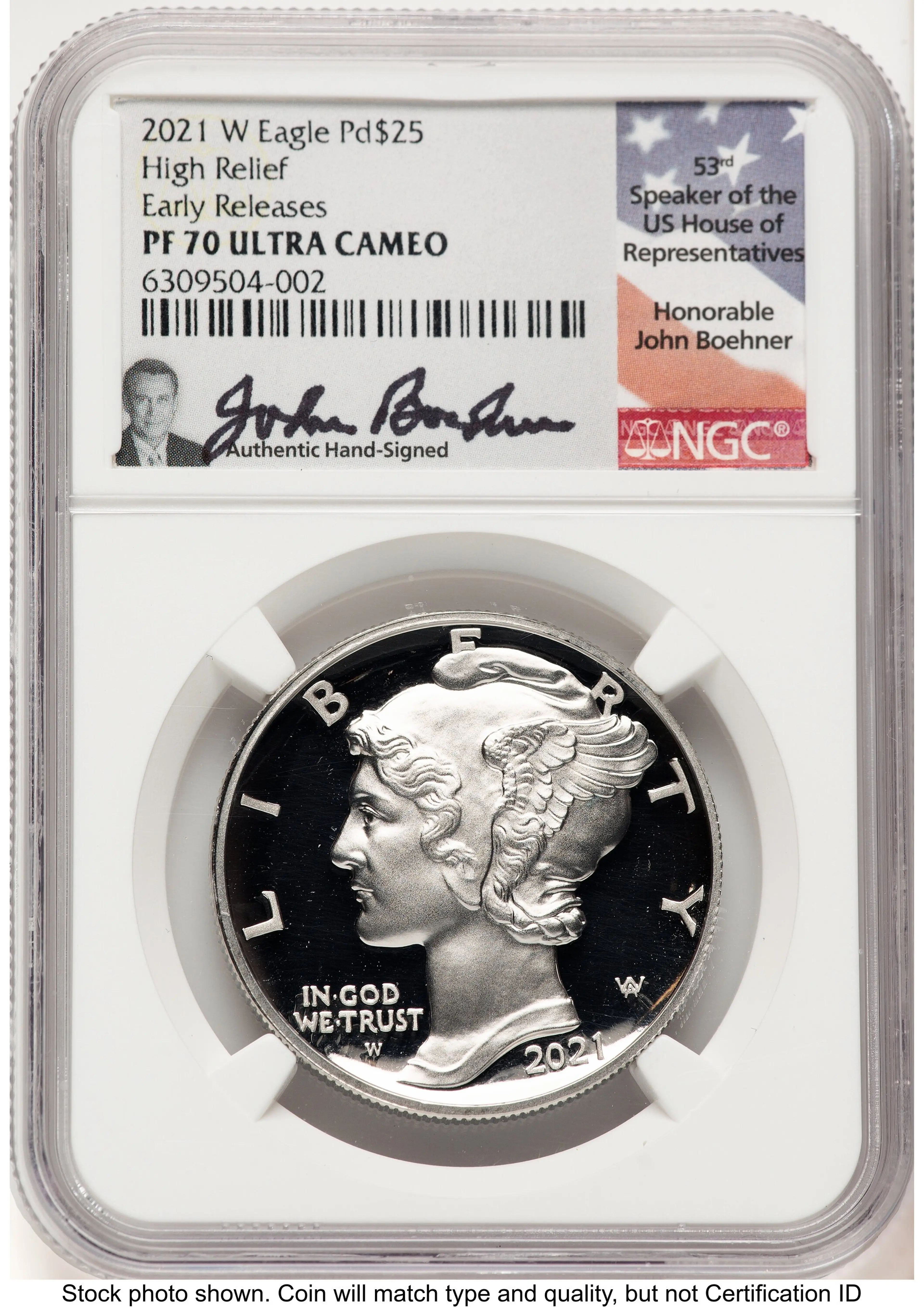 2021-W Palladium Eagle 1 oz, PR ER John Boehner