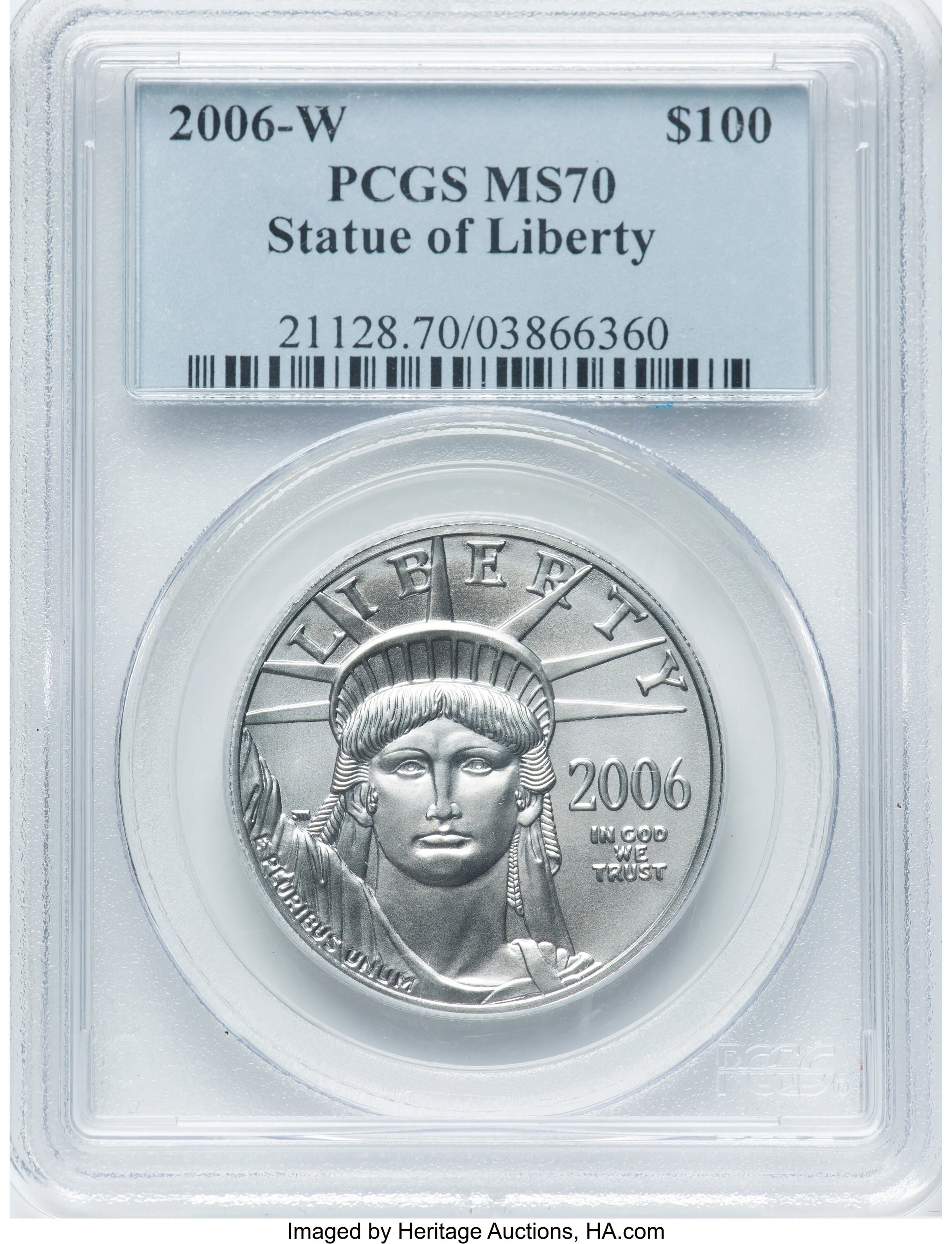 2006-W $100 One-Ounce Platinum Eagle, Burnished, MS - Image 1