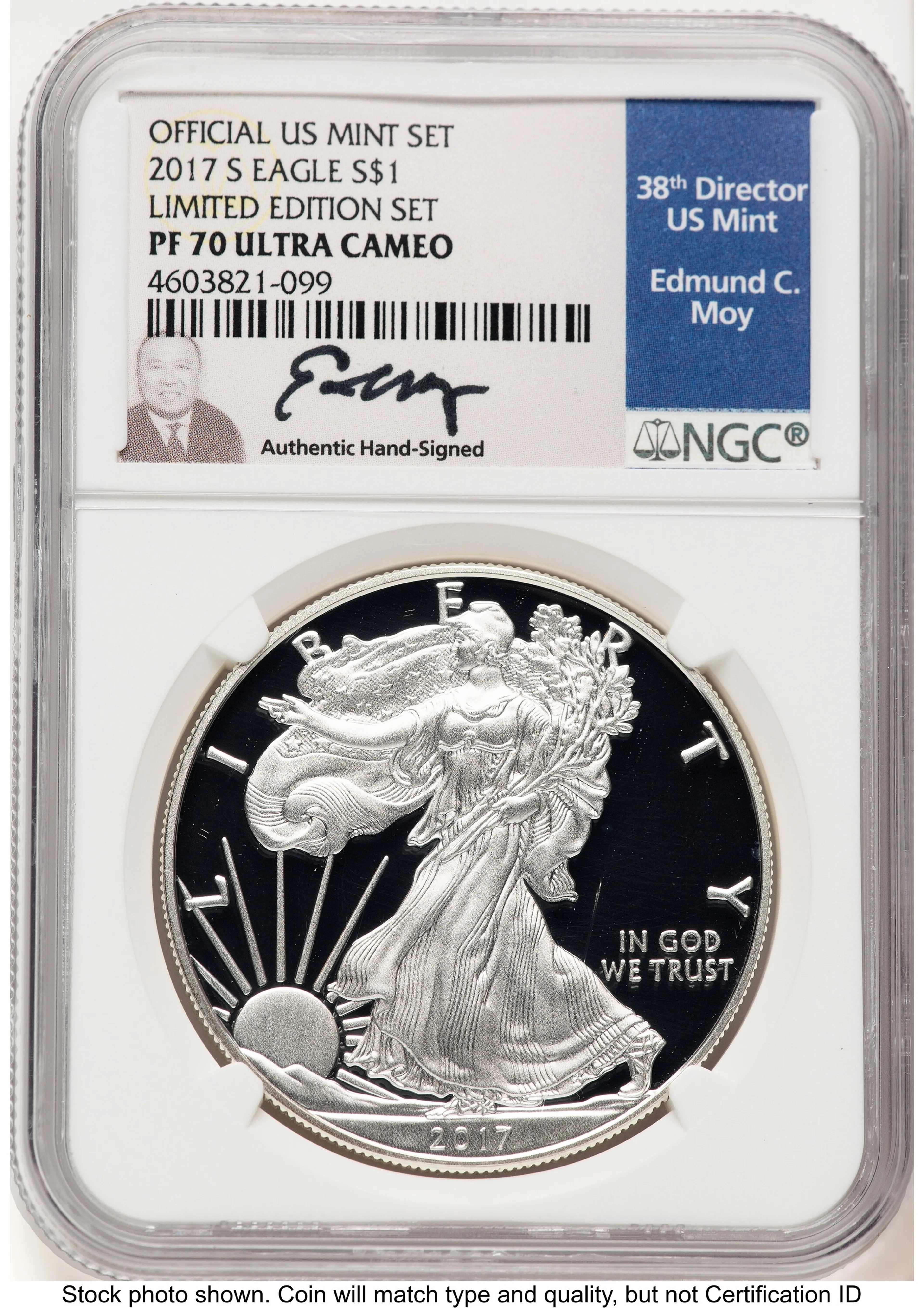 2017-S Proof Silver Eagle Limited Edition Proof Set 1 oz Ed Moy - Image 1