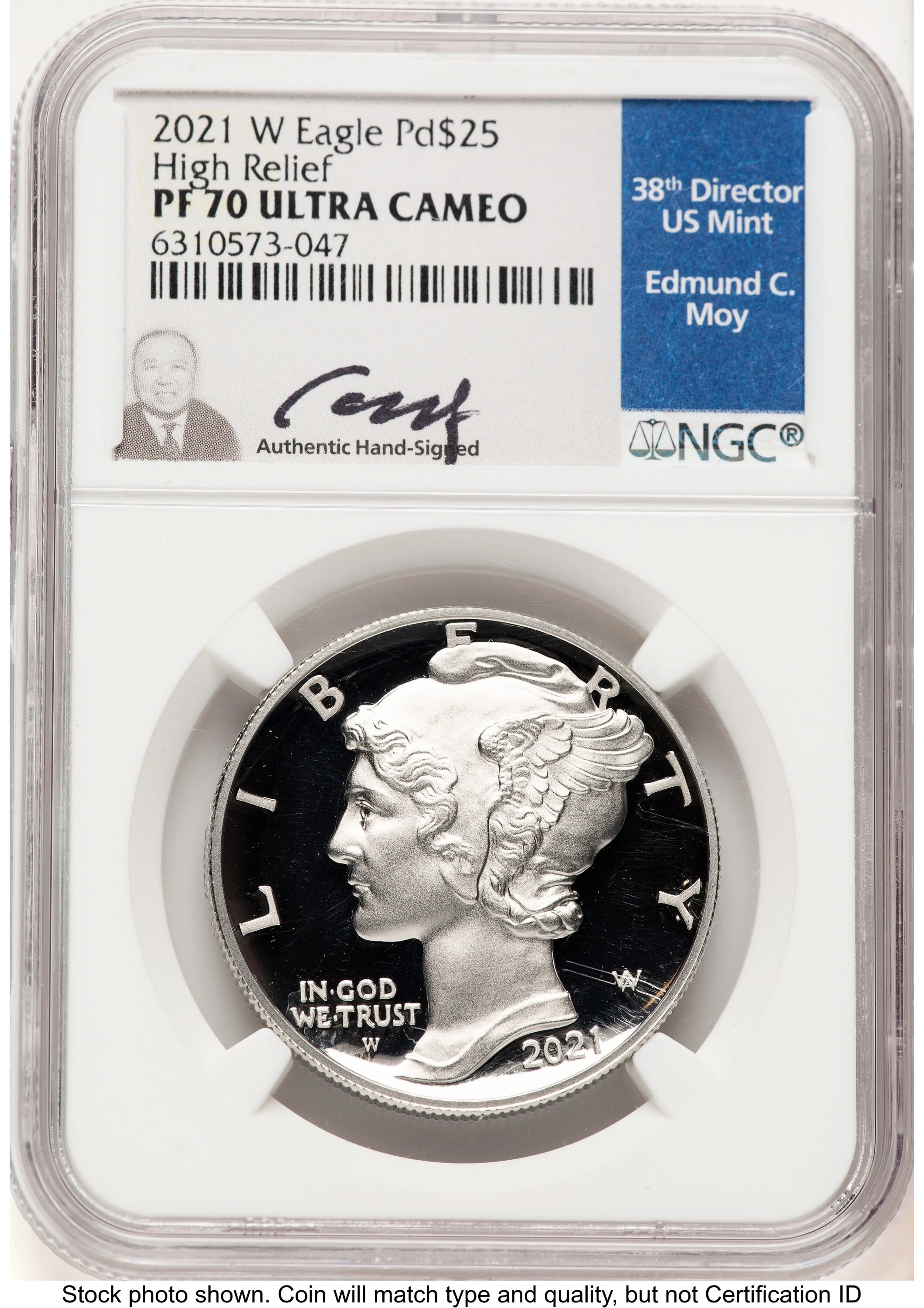 2021-W Palladium Eagle 1 oz, PR Ed Moy