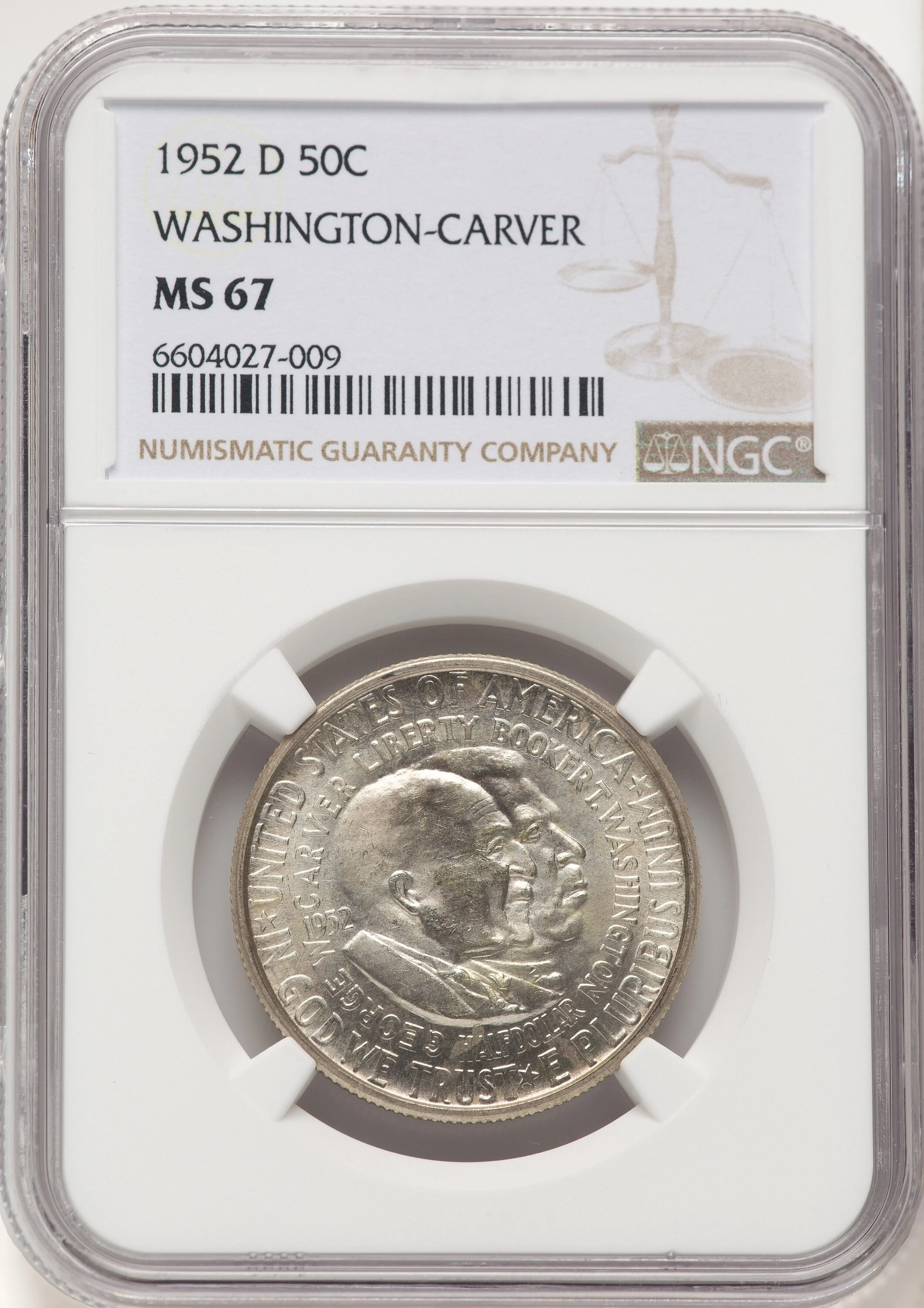 1952-D 50C Washington-Carver, MS