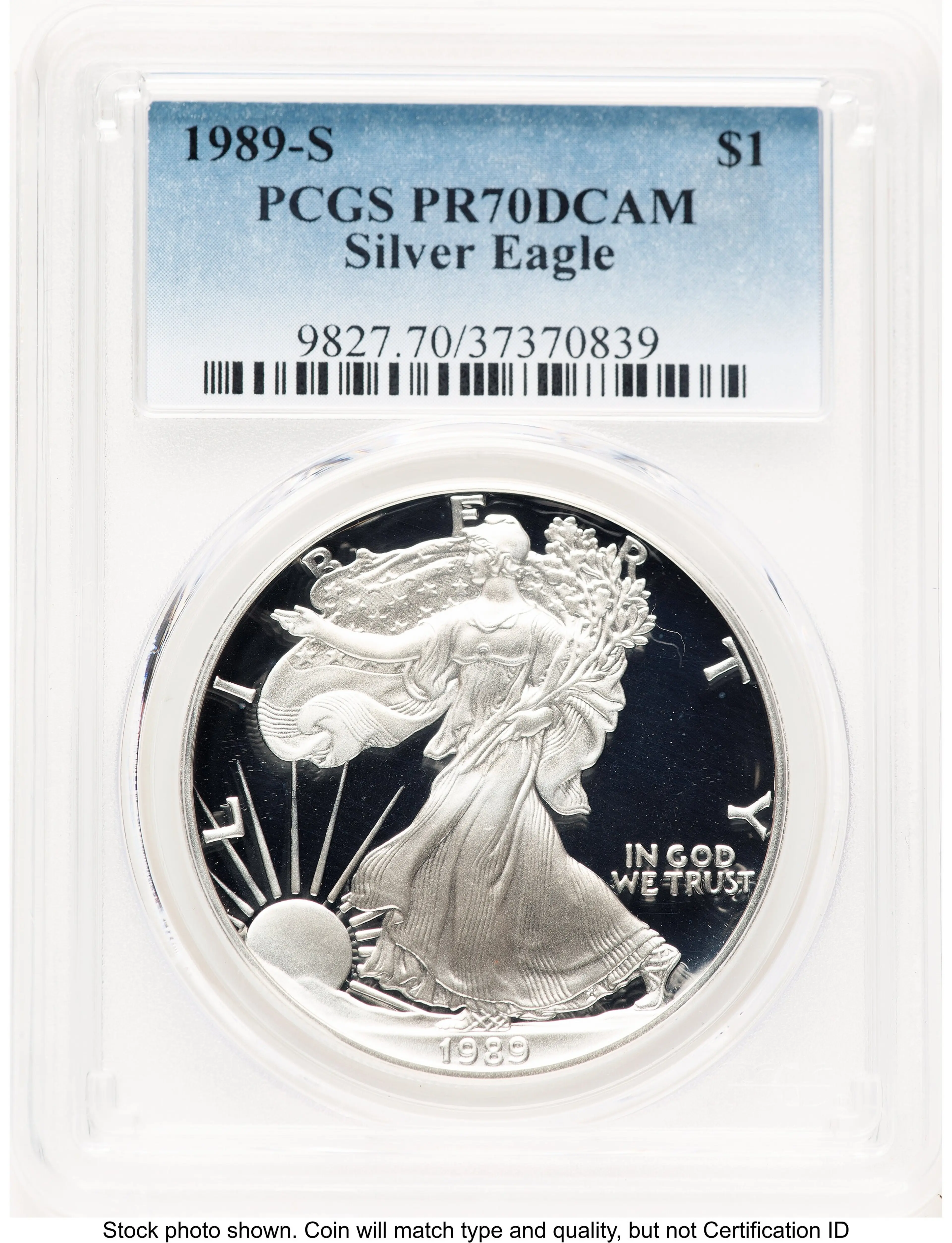 1989-S Proof Silver Eagle 1 oz