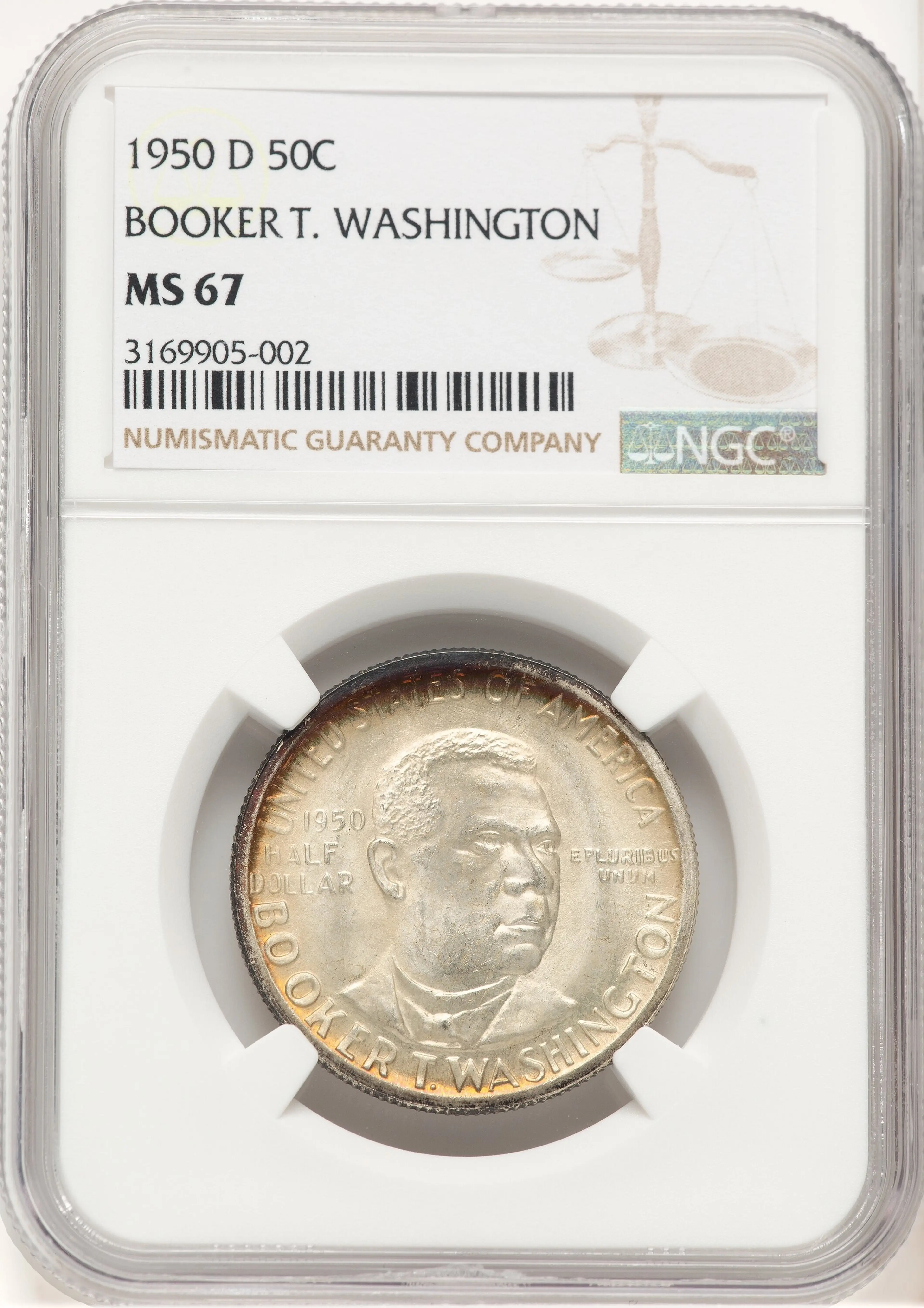 1950-D 50C Booker T. Washington, MS