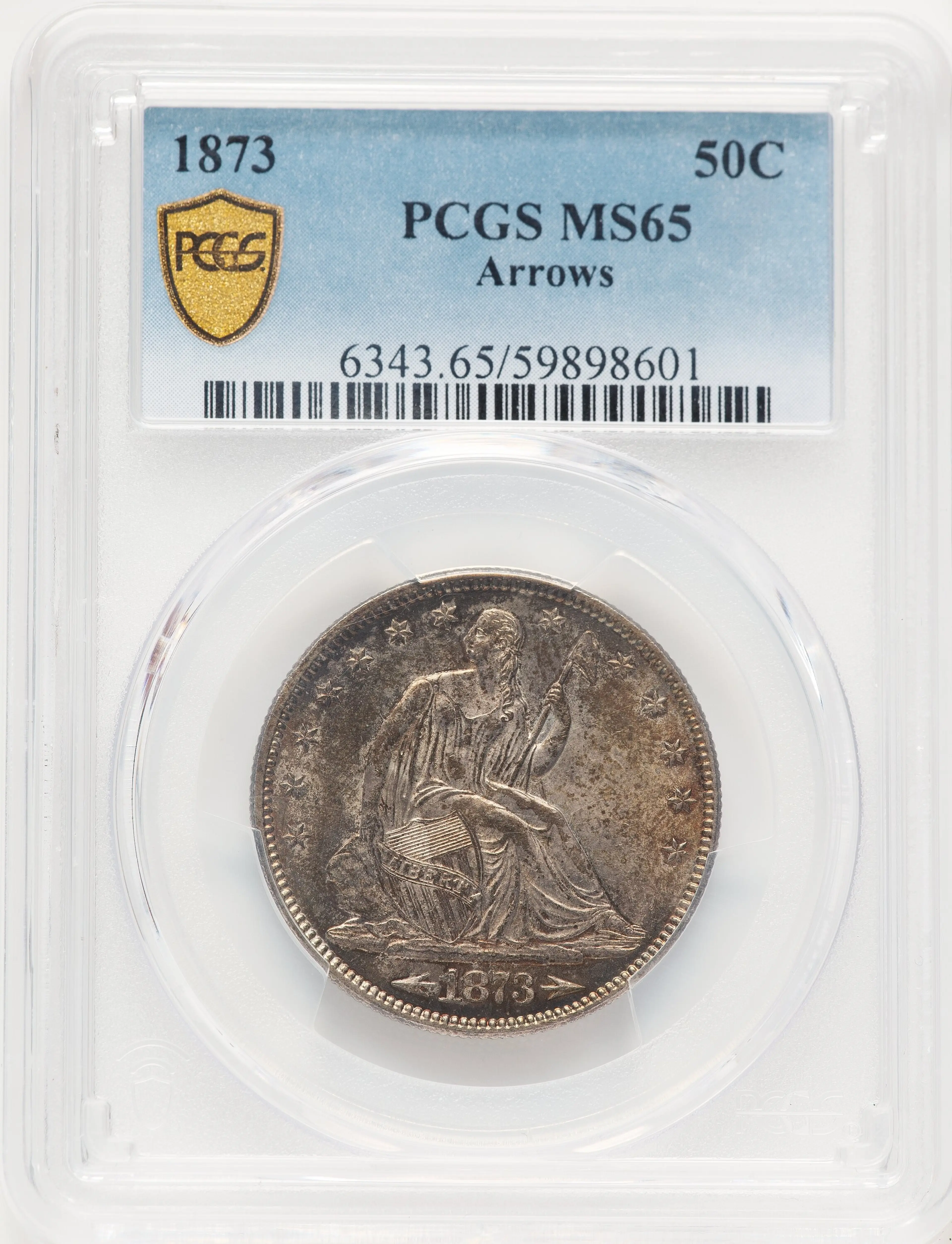 1873 50C Arrows, MS