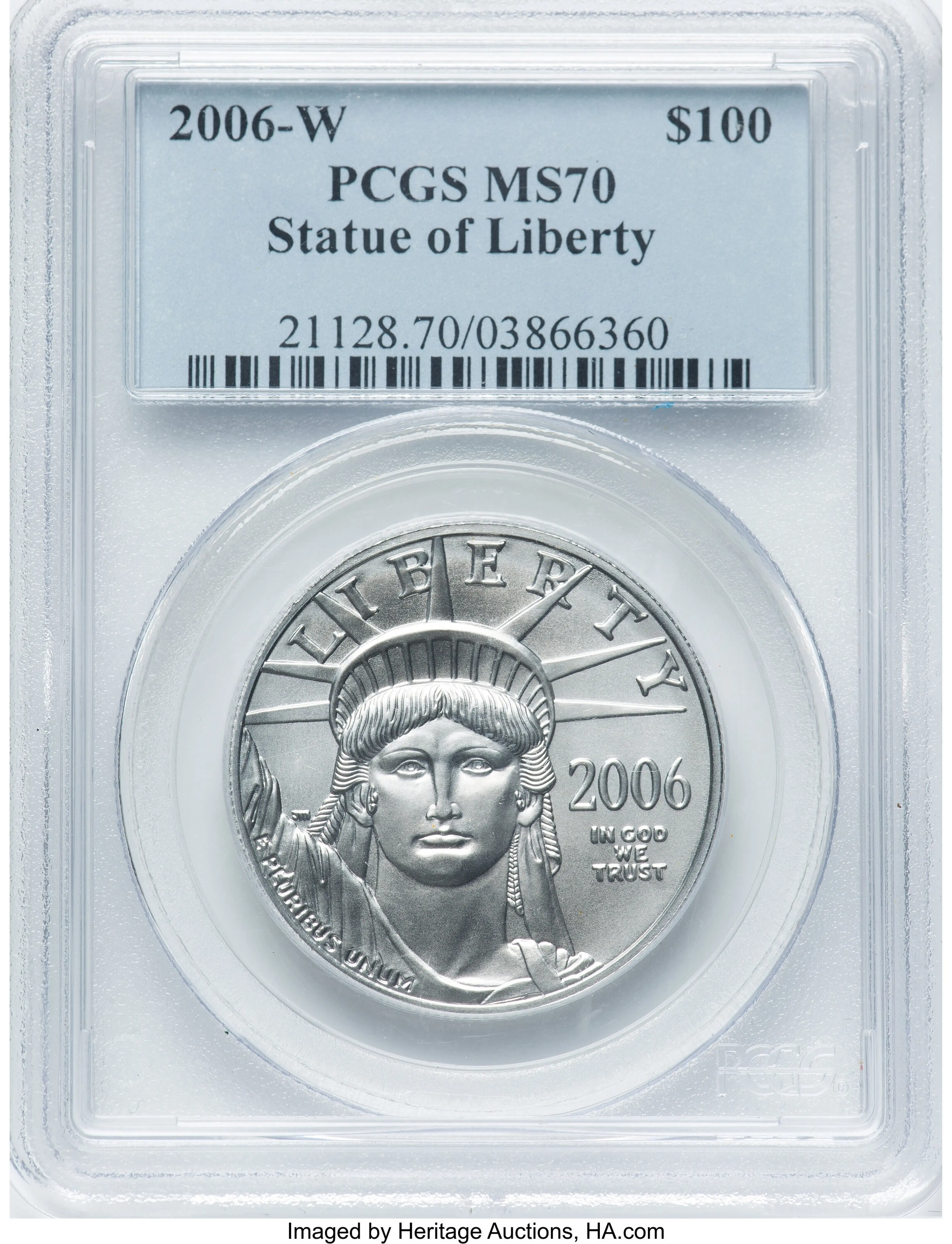 2006-W $100 One-Ounce Platinum Eagle, Burnished, MS