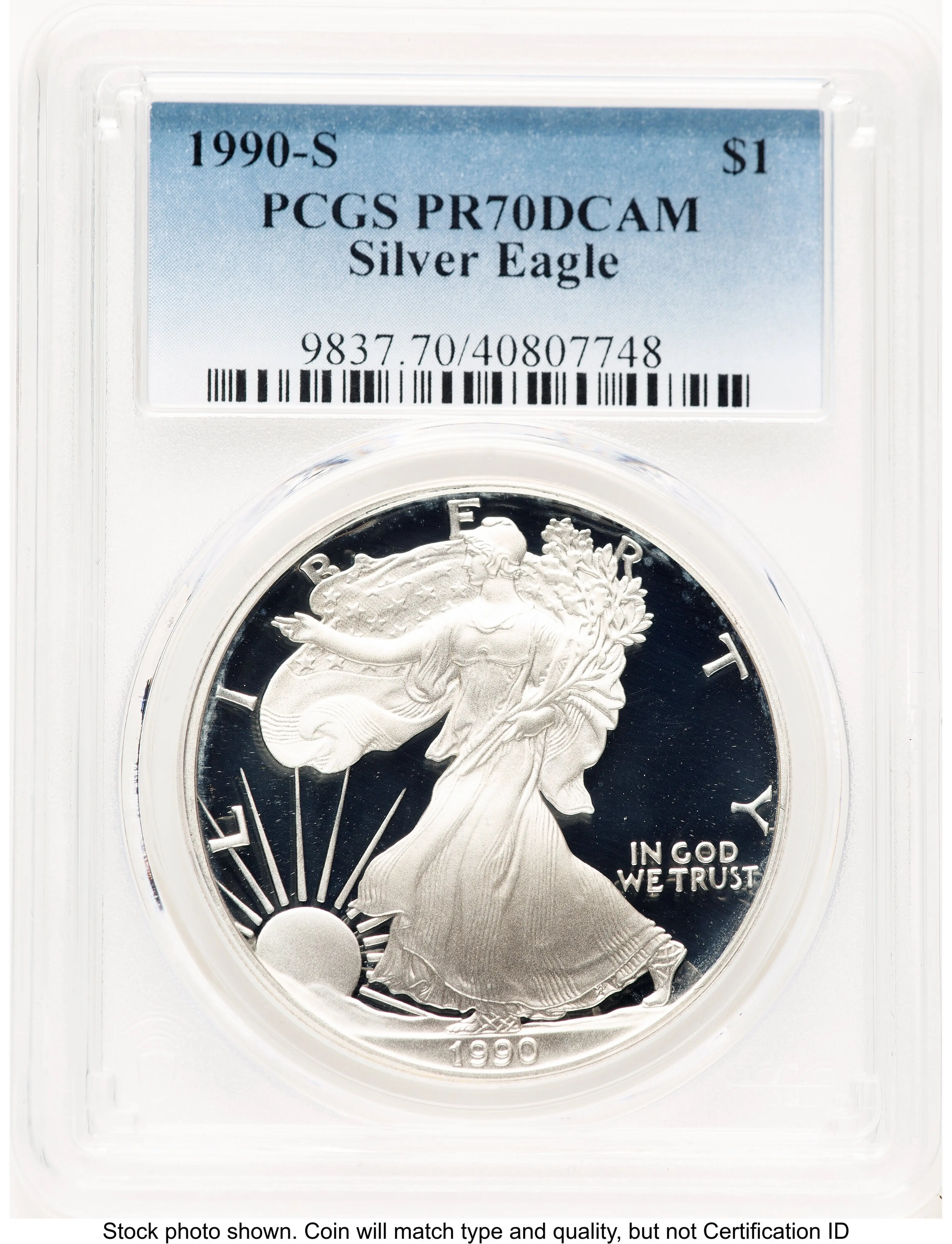 1990-S Proof Silver Eagle 1 oz
