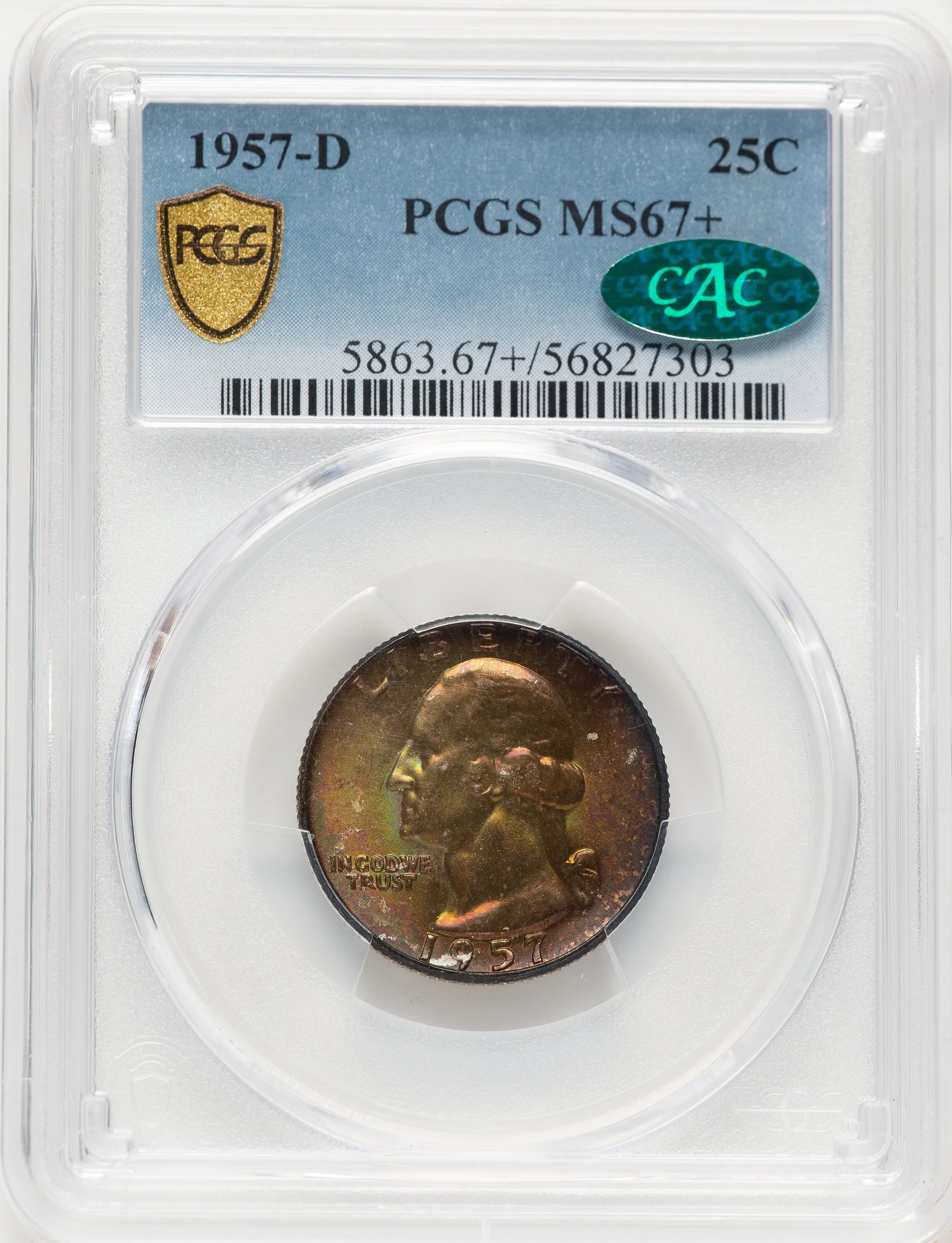 1957-D 25CPCGS Plus