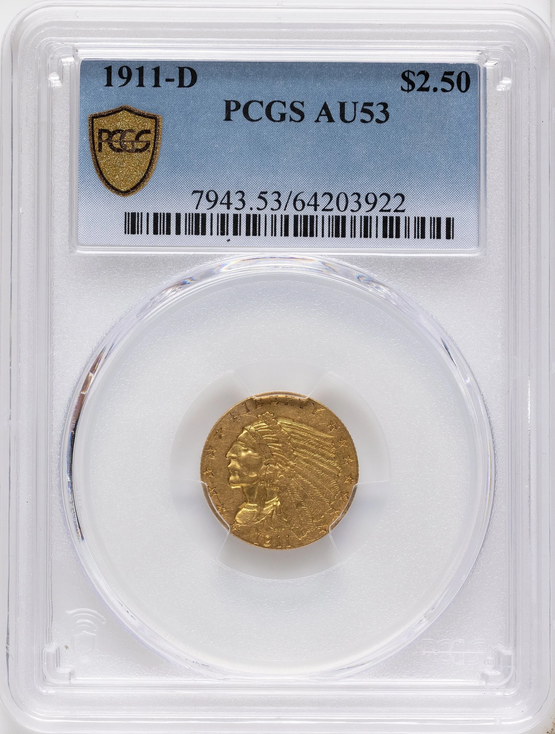 1911-D $2 1/2 - 1