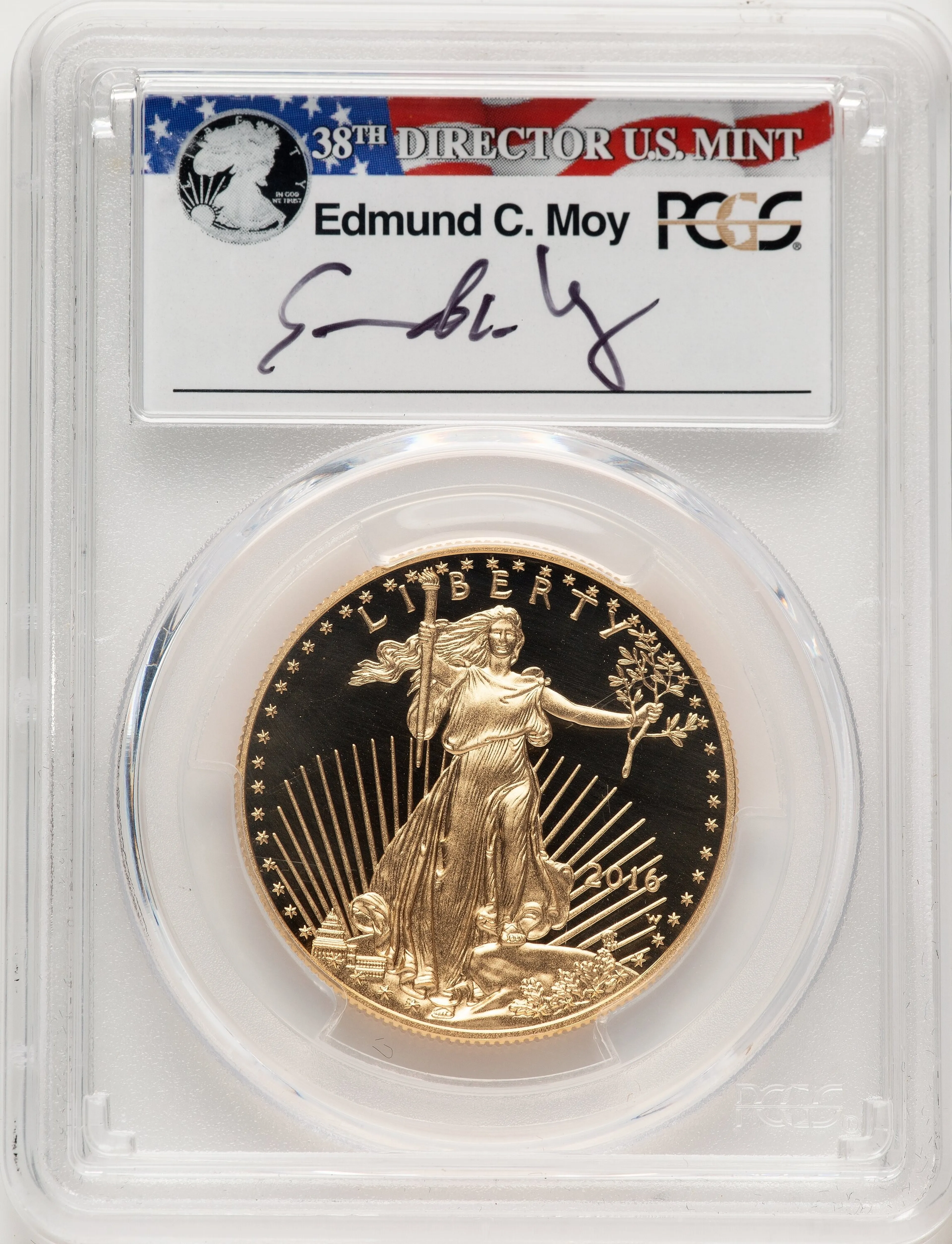 2016-W Proof Gold Eagle 1 oz FS Ed Moy - Image 1