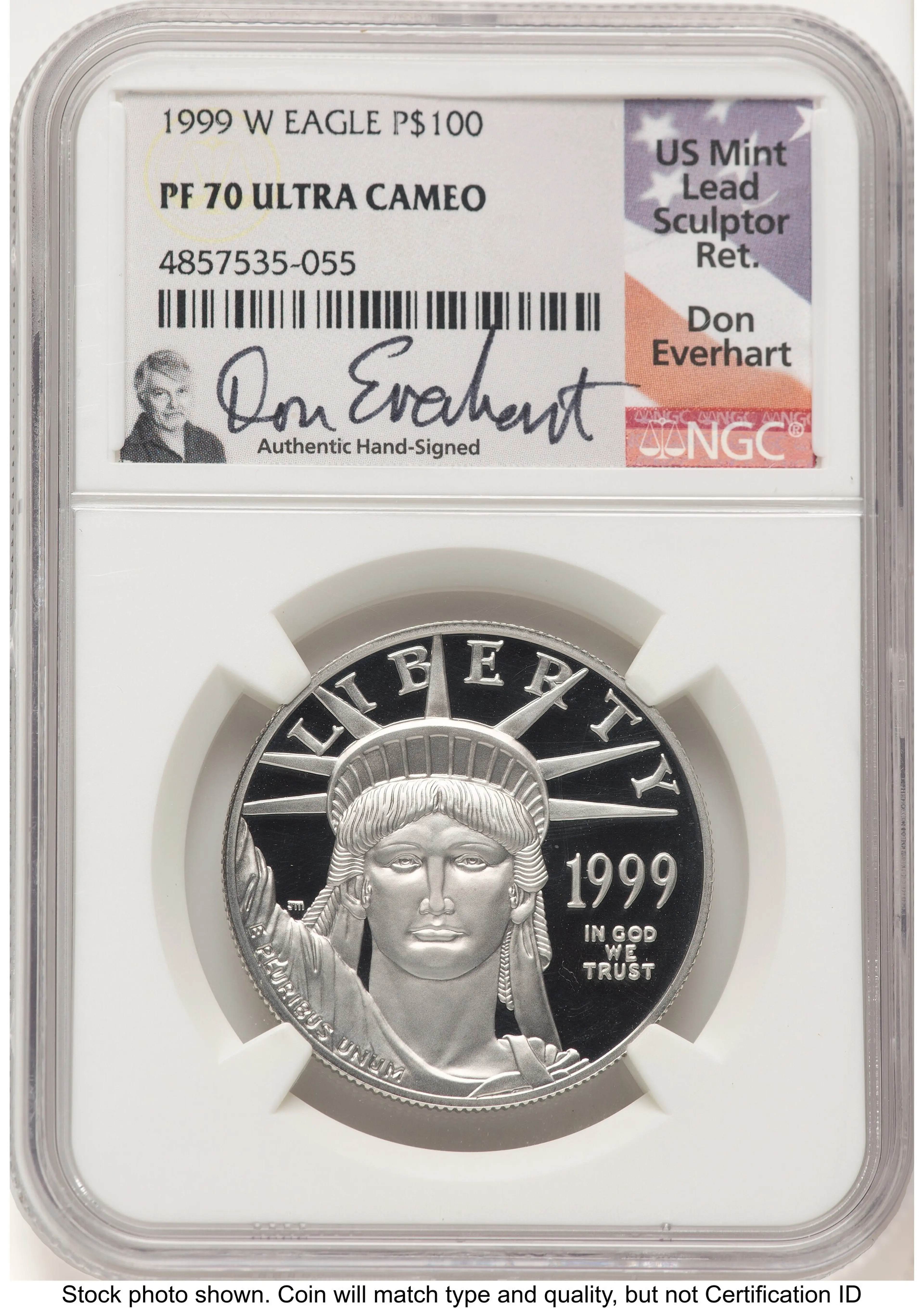 1999-W Proof Platinum Eagle 1 oz Don Everhart