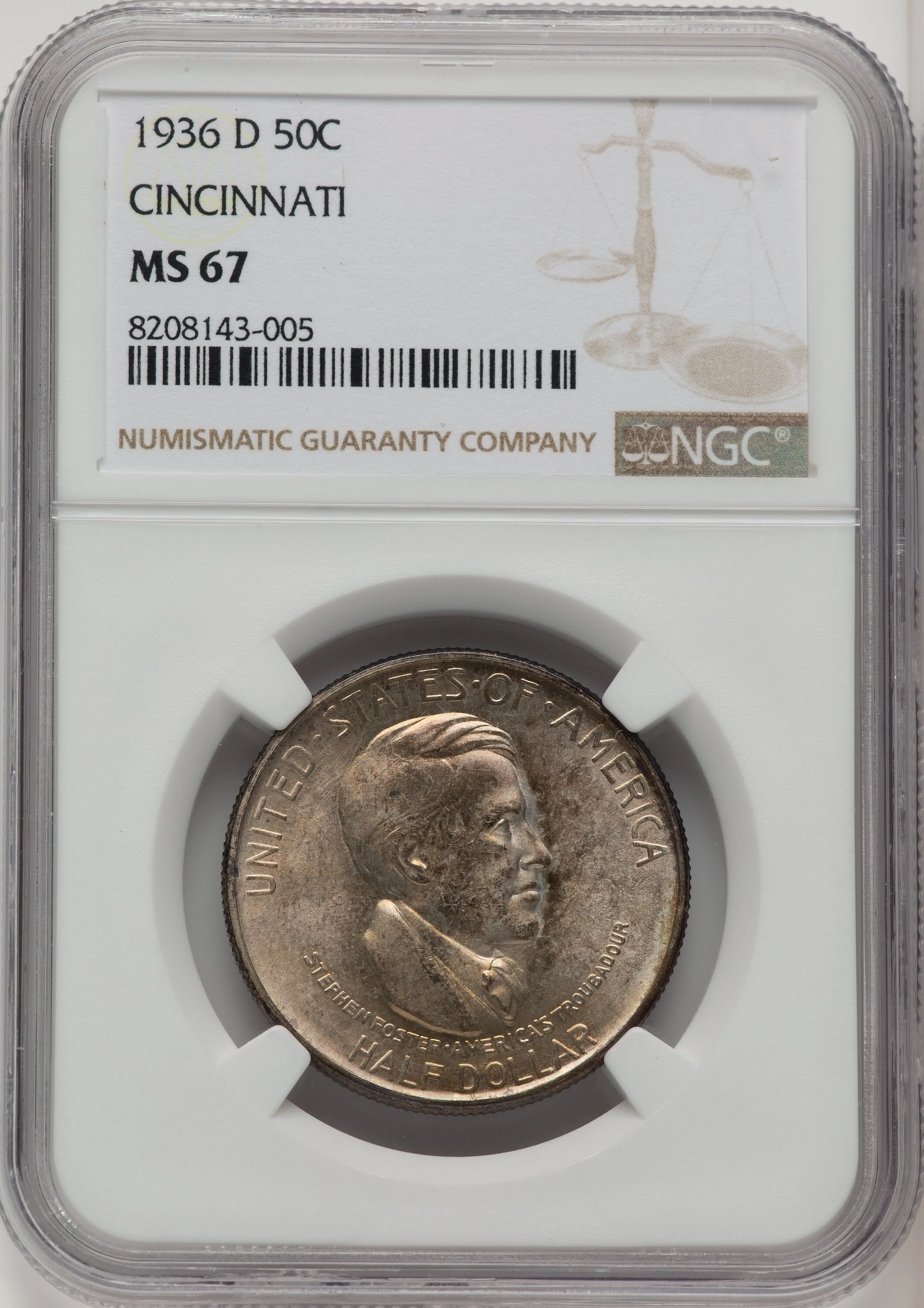 1936-D 50C Cincinnati, MS