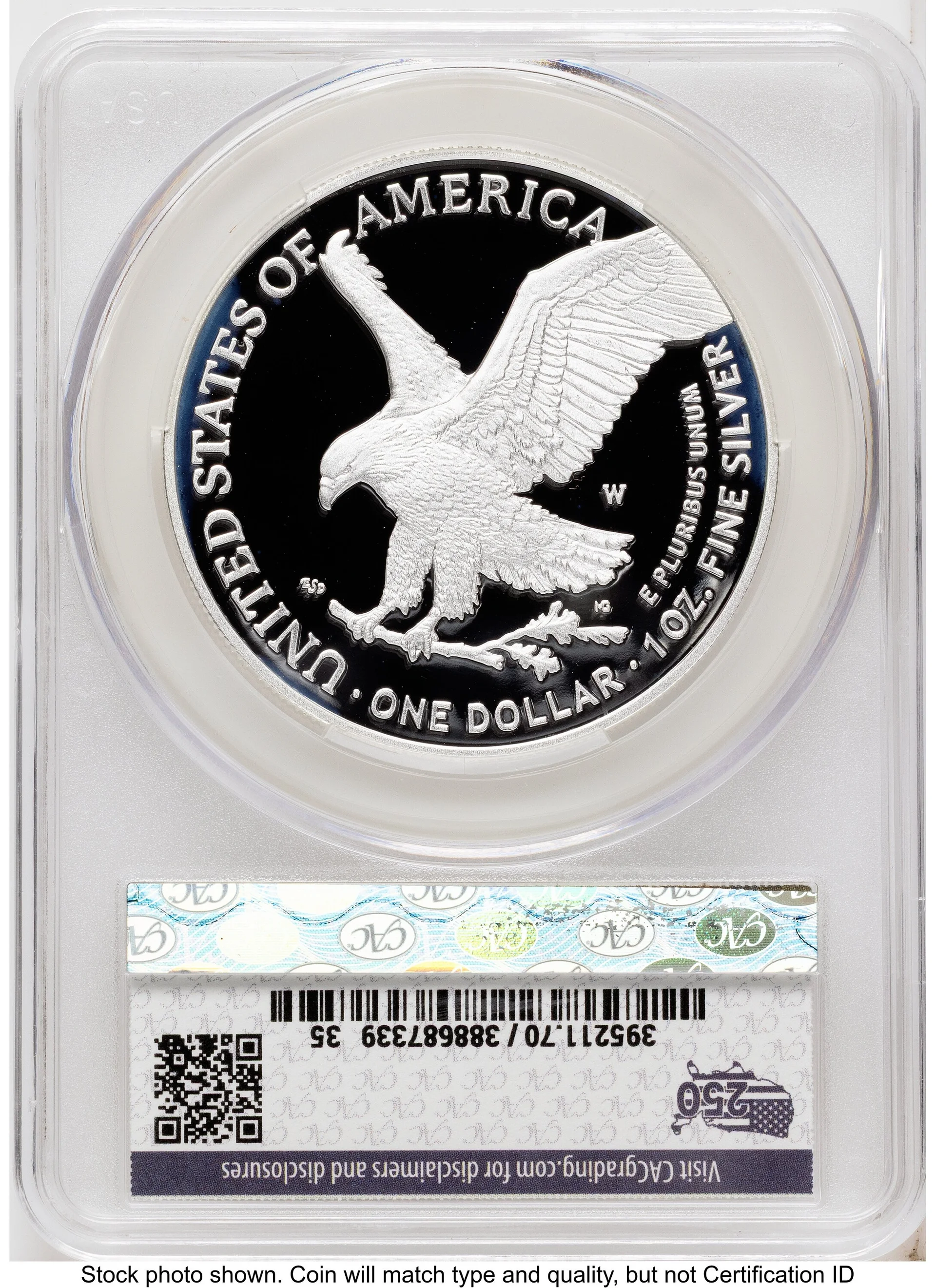 2026-W Proof Silver Eagle 1 oz First Day of Delivery America 250 - 2