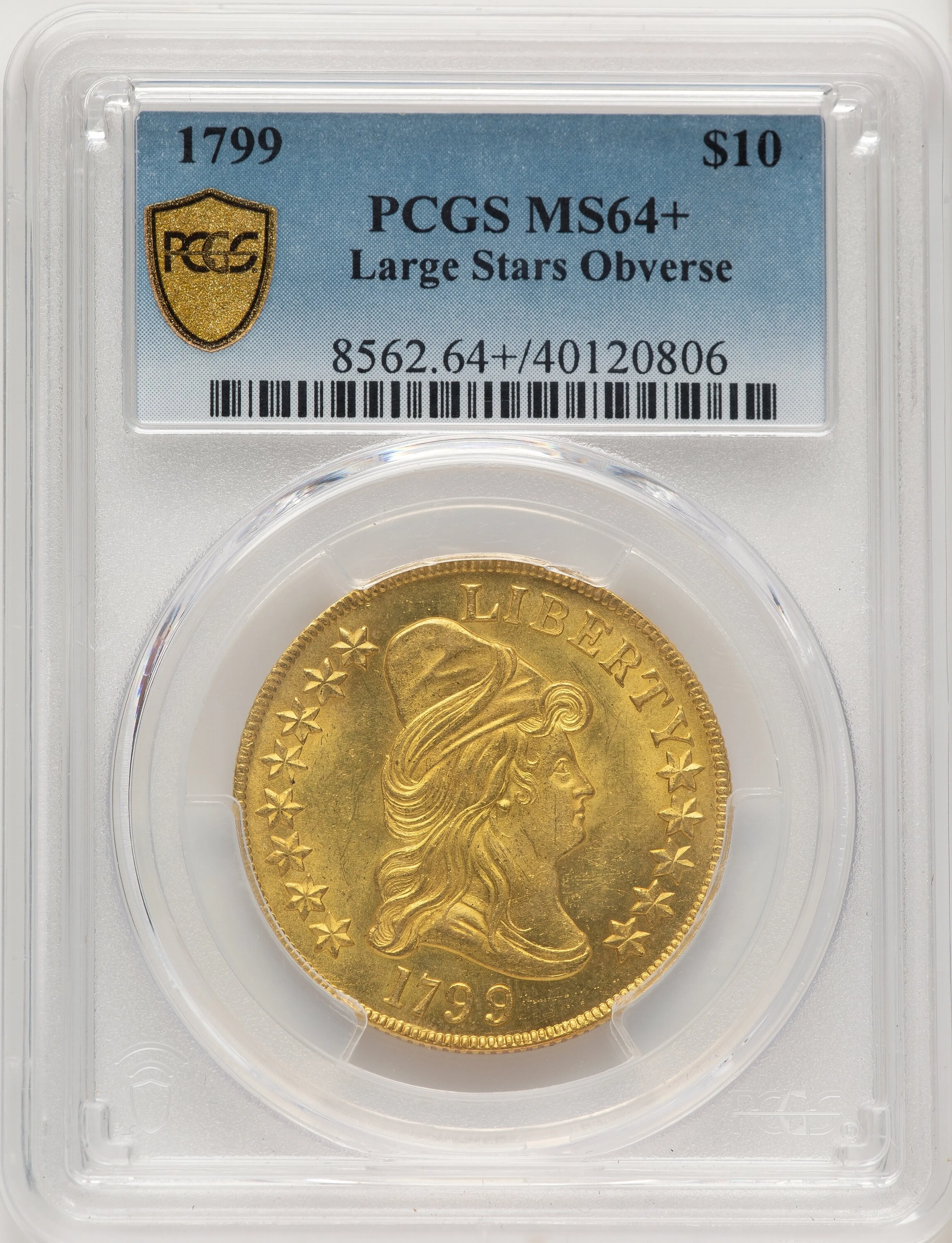1799 $10 Lg Obv StarsPCGS Plus - Image 1