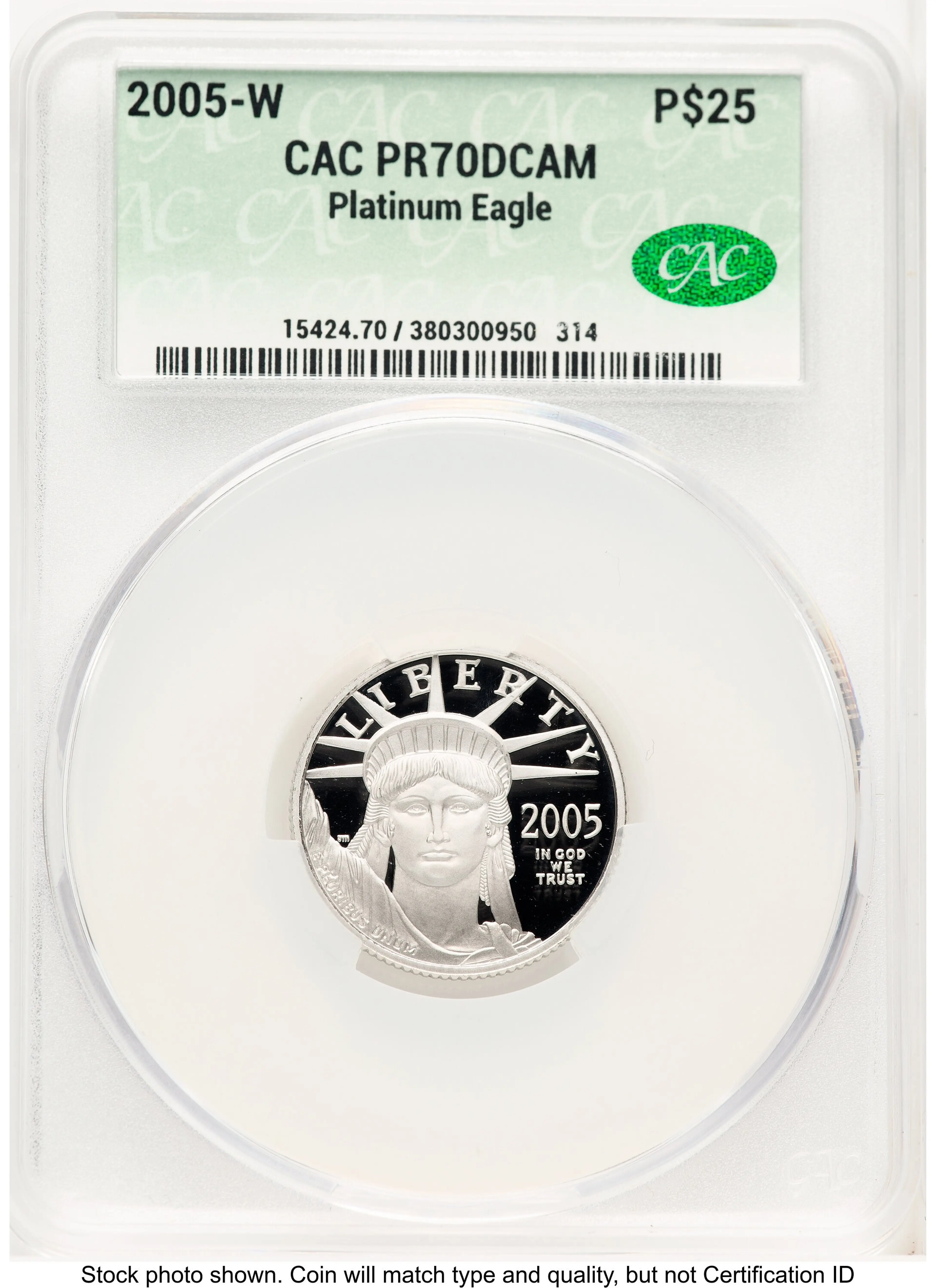 2005-W Proof Platinum Eagle 1/4 oz Non Designation
