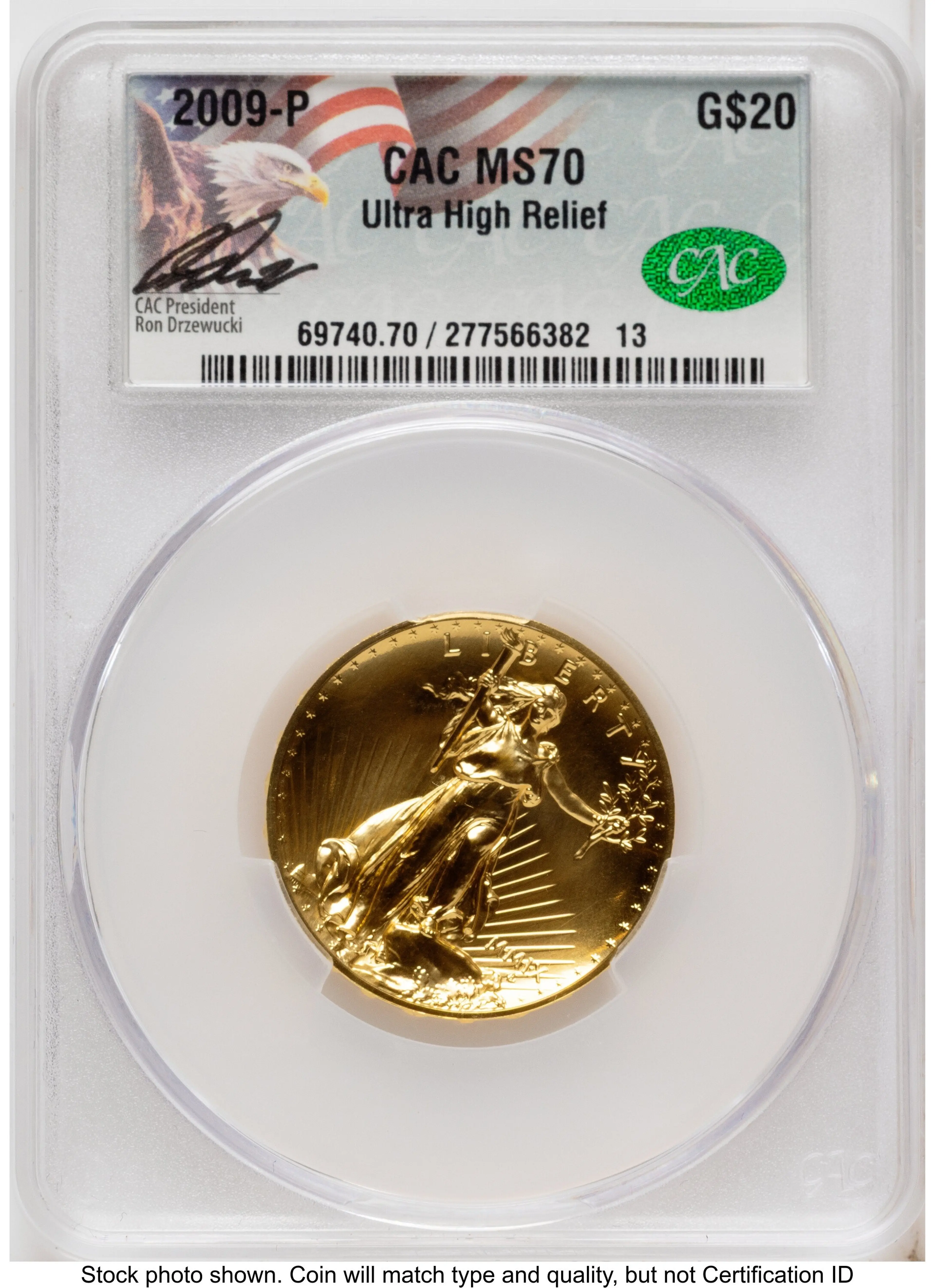 2009 G$20 Ultra High Relief Ron Drzewucki