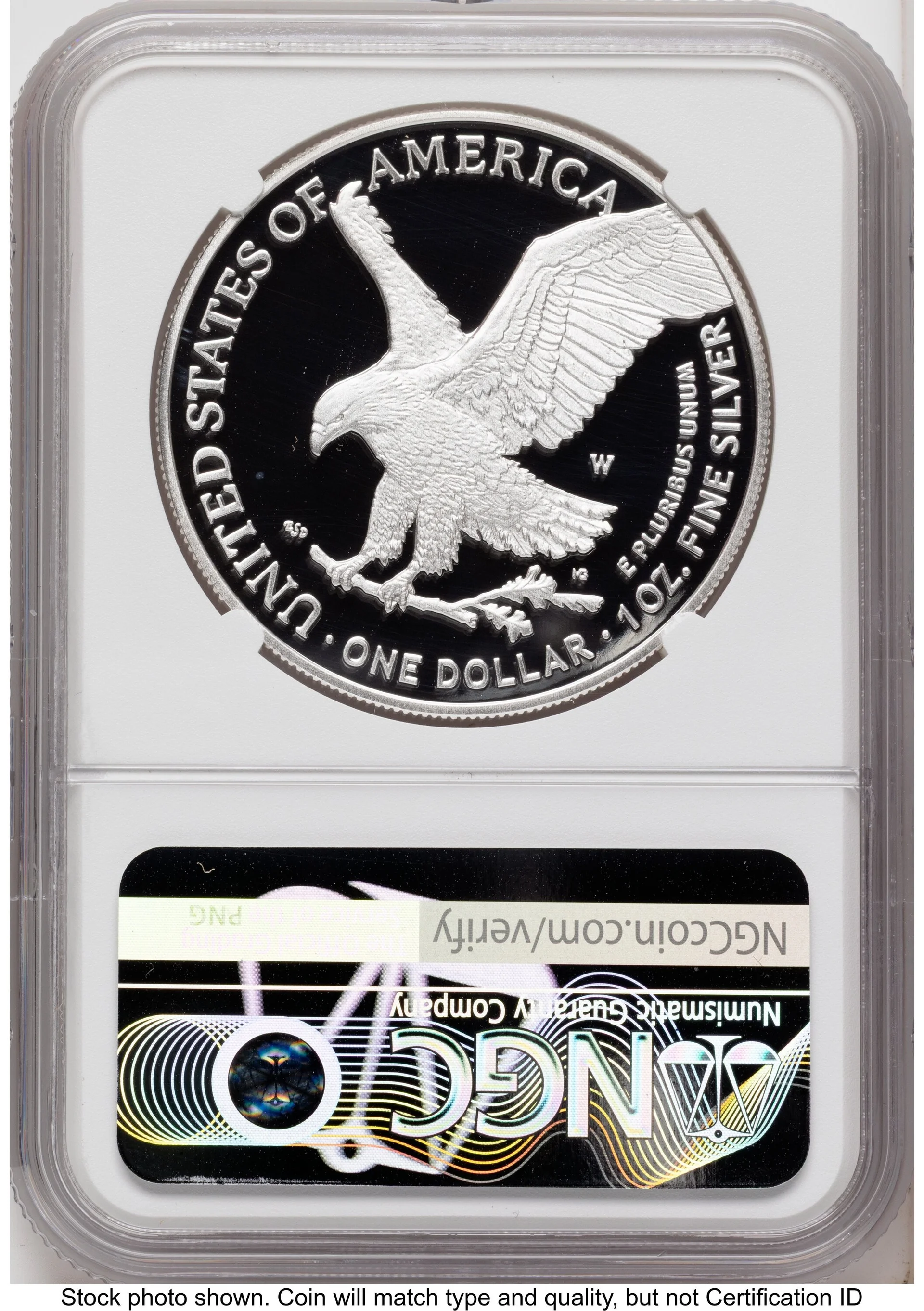 2026-W Proof Silver Eagle 1 oz FDI Jeff Garrett Red Book - 2