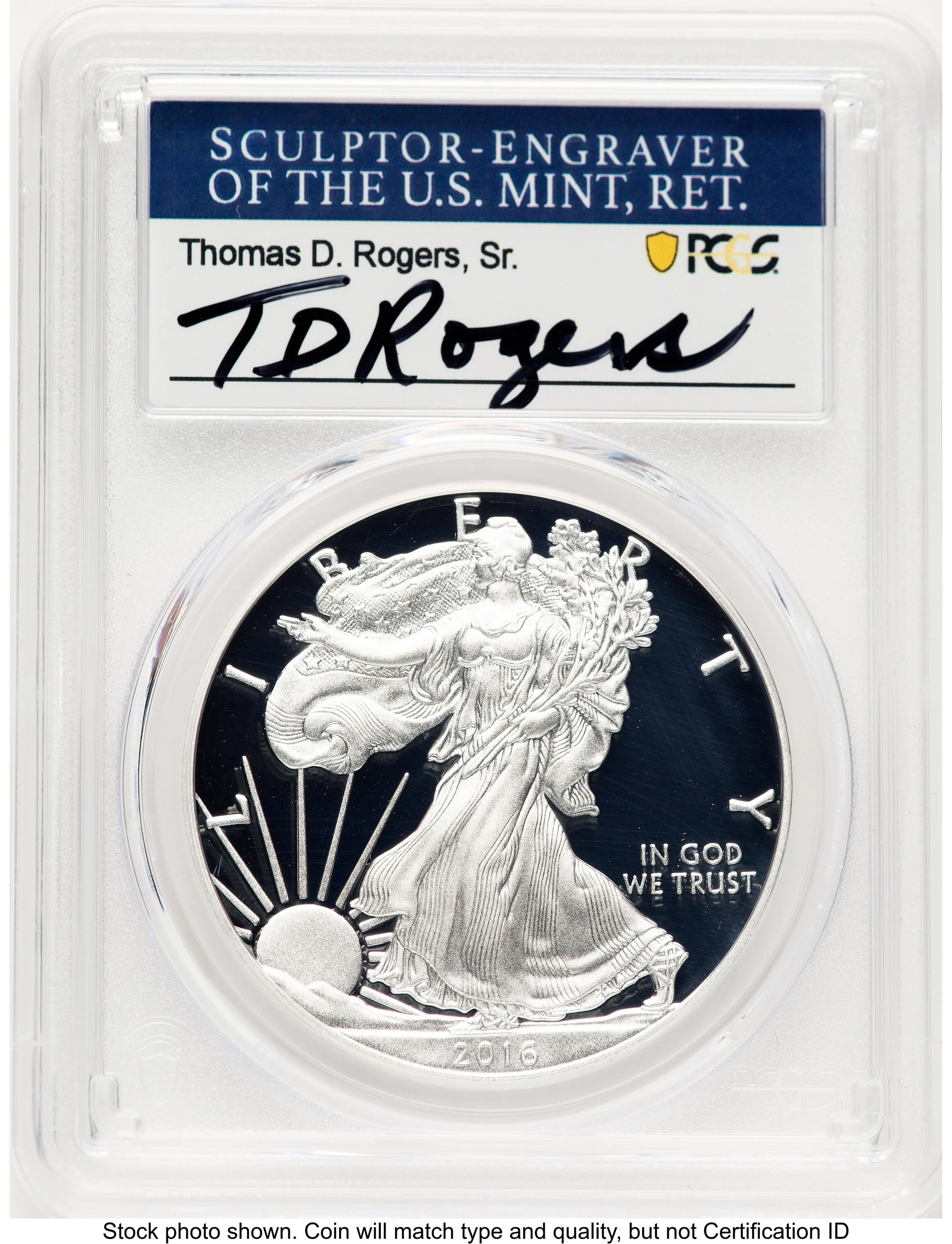 2016-W Proof Silver Eagle 1 oz WP Mint Hoard TD Rogers - Image 1