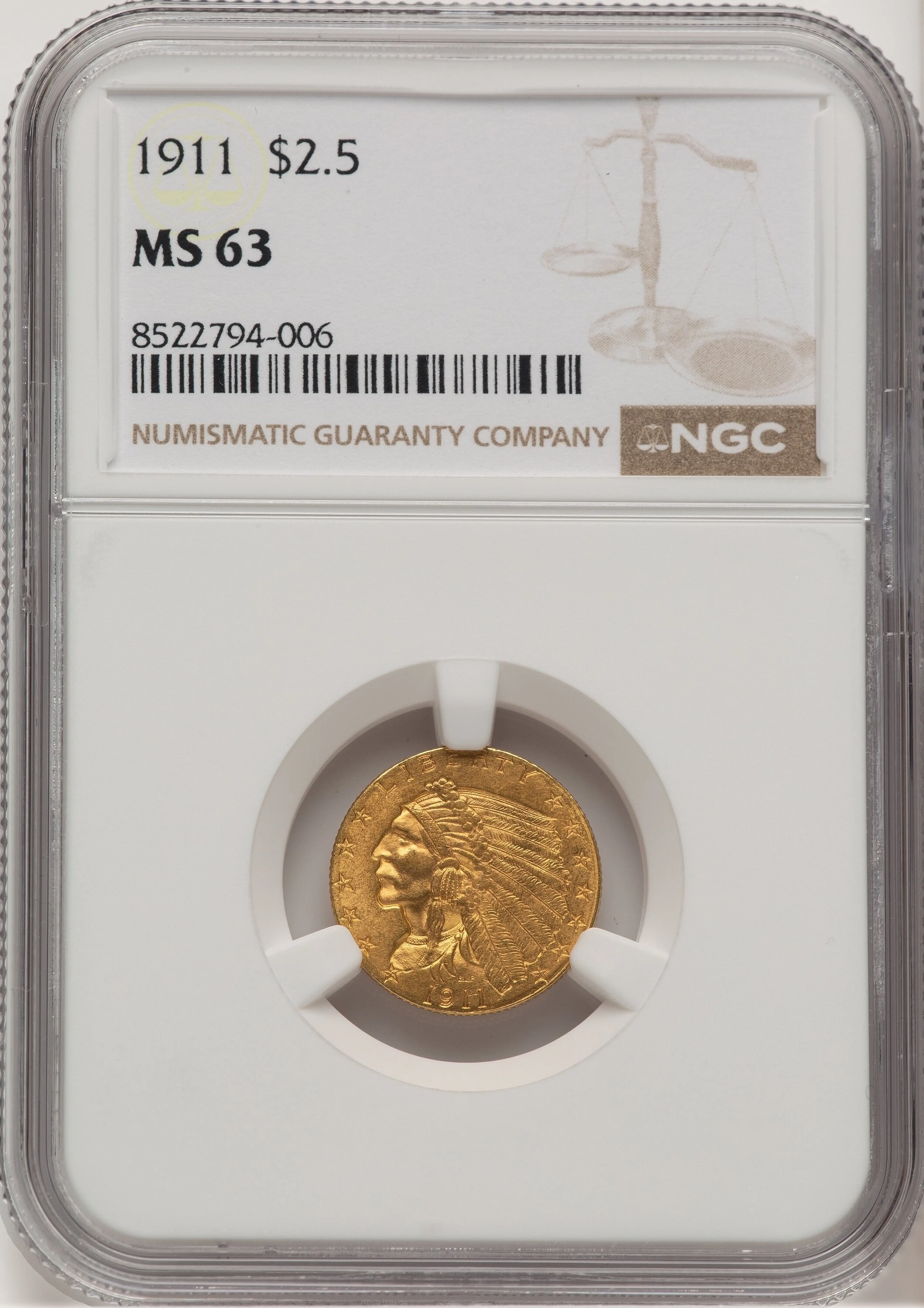 1911 $2 1/2