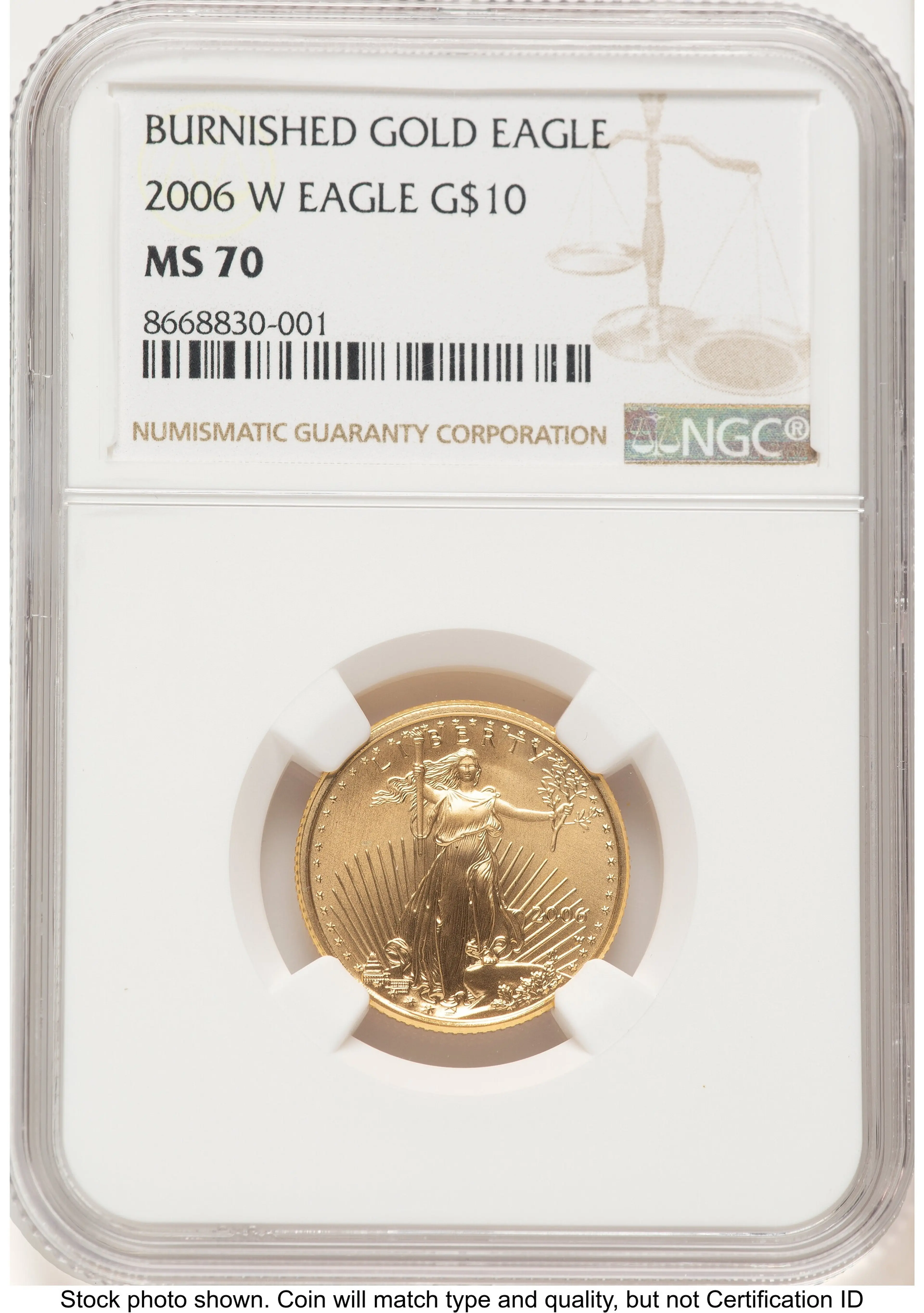 2006-W Burnished Gold Eagle 1/4 oz 0.25 oz Brown Label