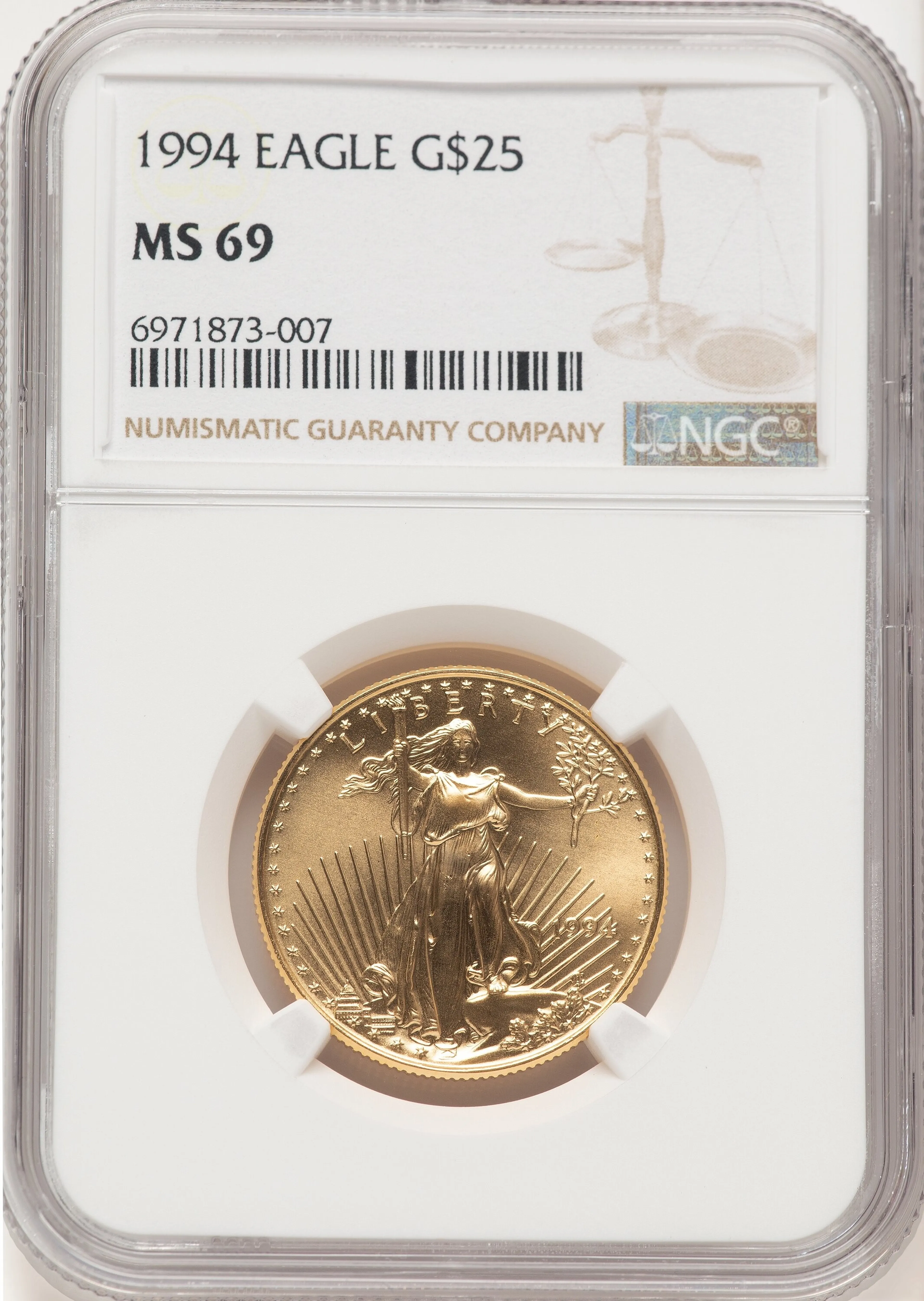 1994 Gold Eagle 1/2 oz Brown Label - Image 1