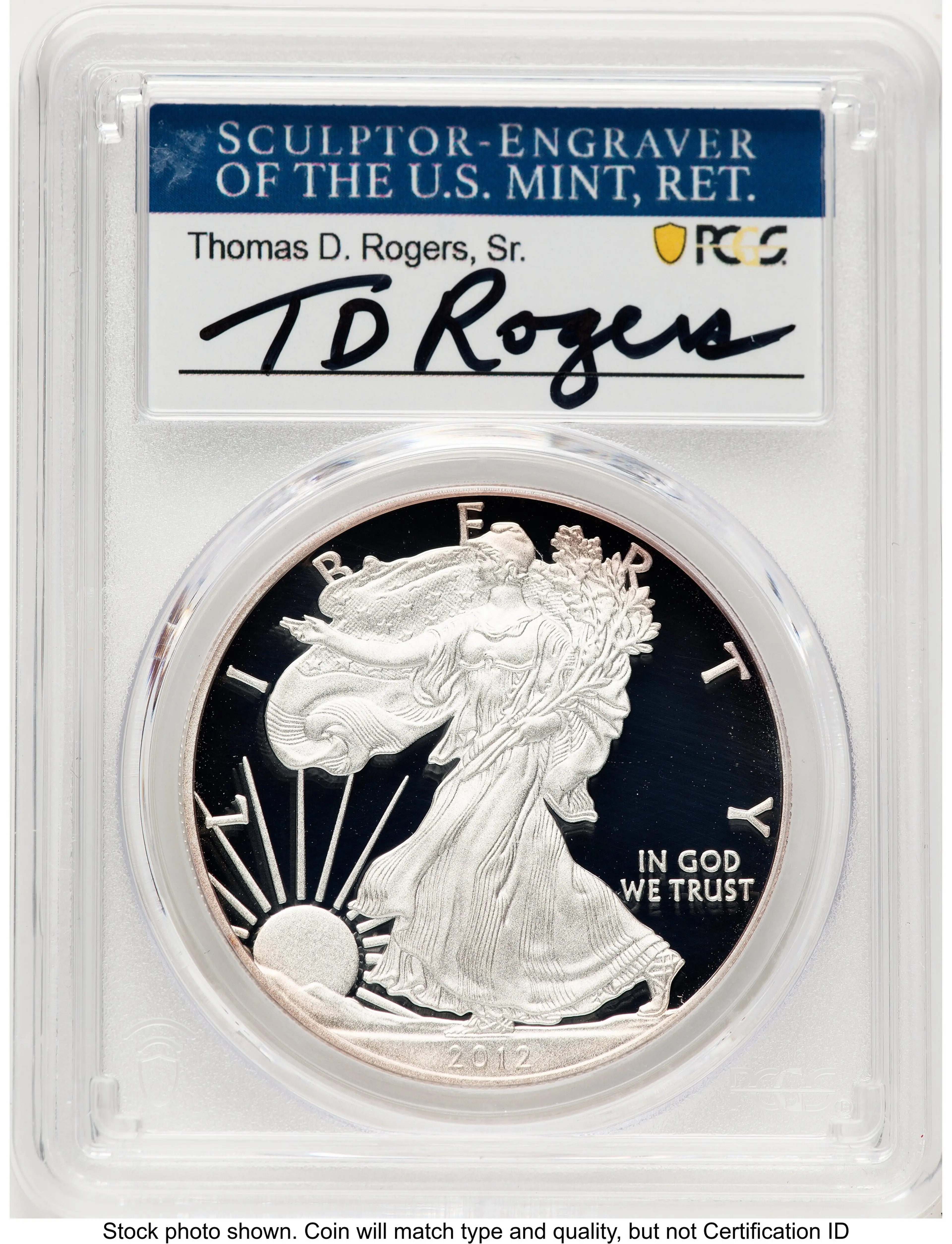 2012-W Proof Silver Eagle 1 oz TD Rogers