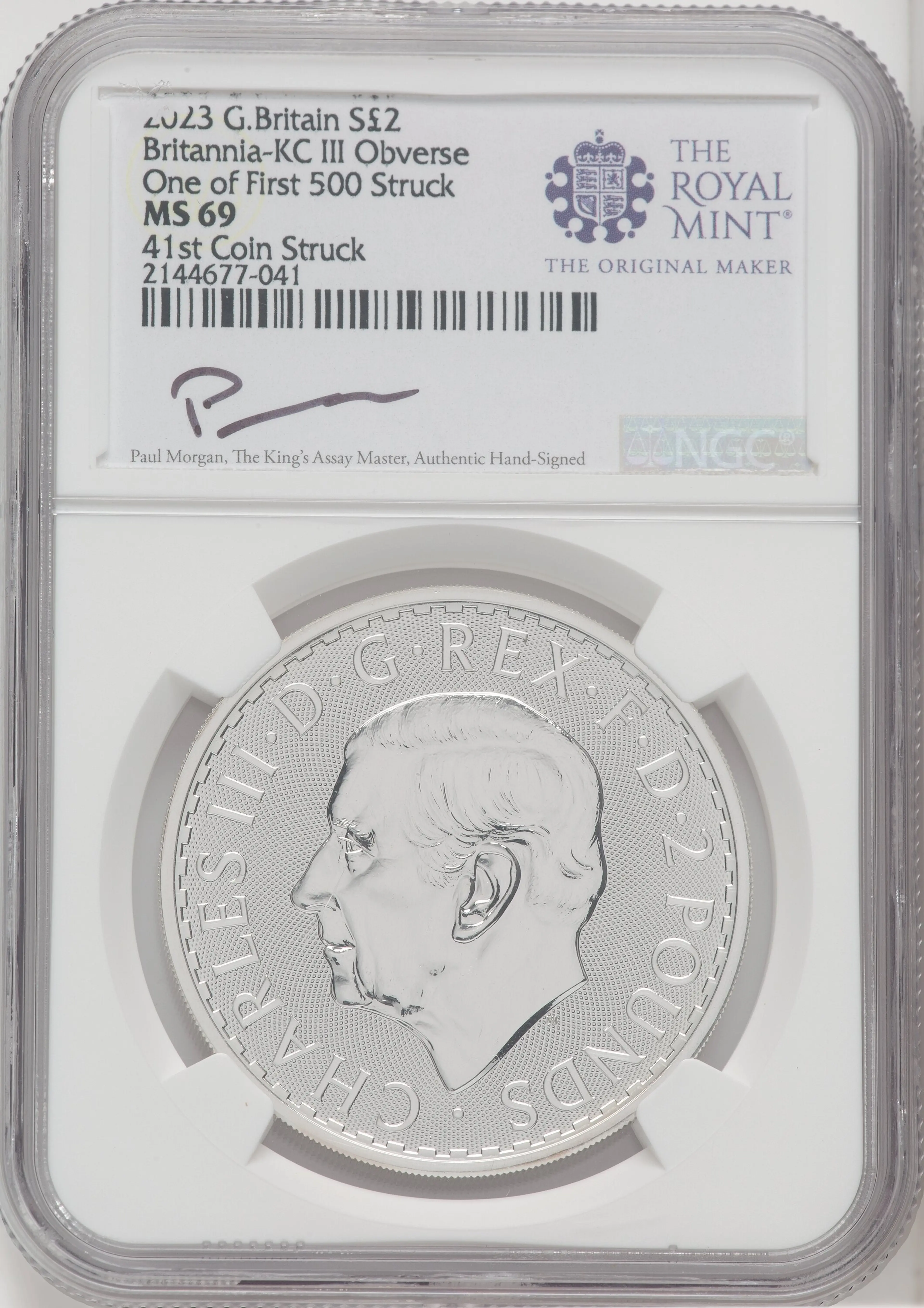 2023 G.B. S2 BRITANNIA-KC III OBVERSE 41ST COIN STRUC.