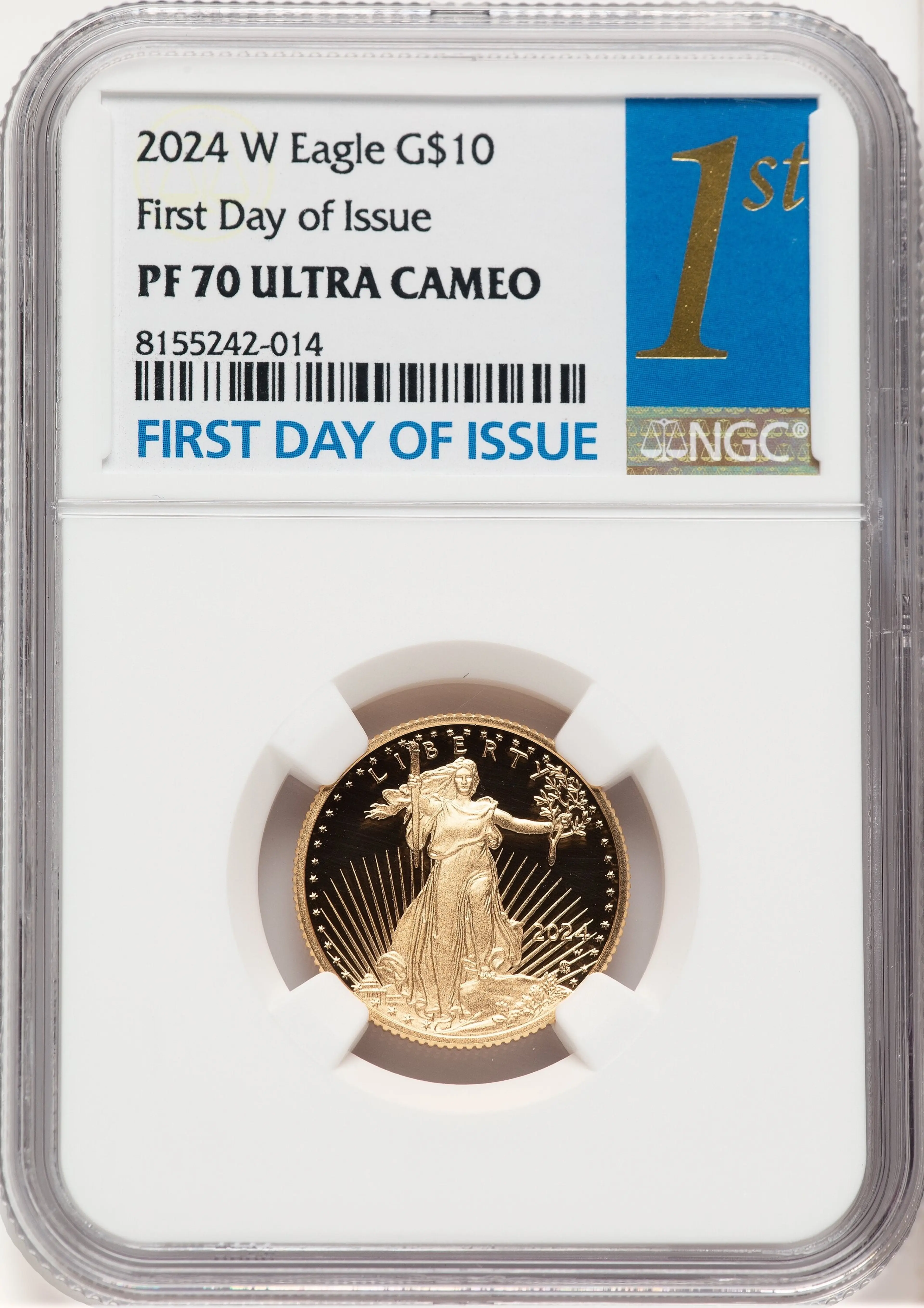 2024-W Proof Gold Eagle 1/4 oz FDI 1ST