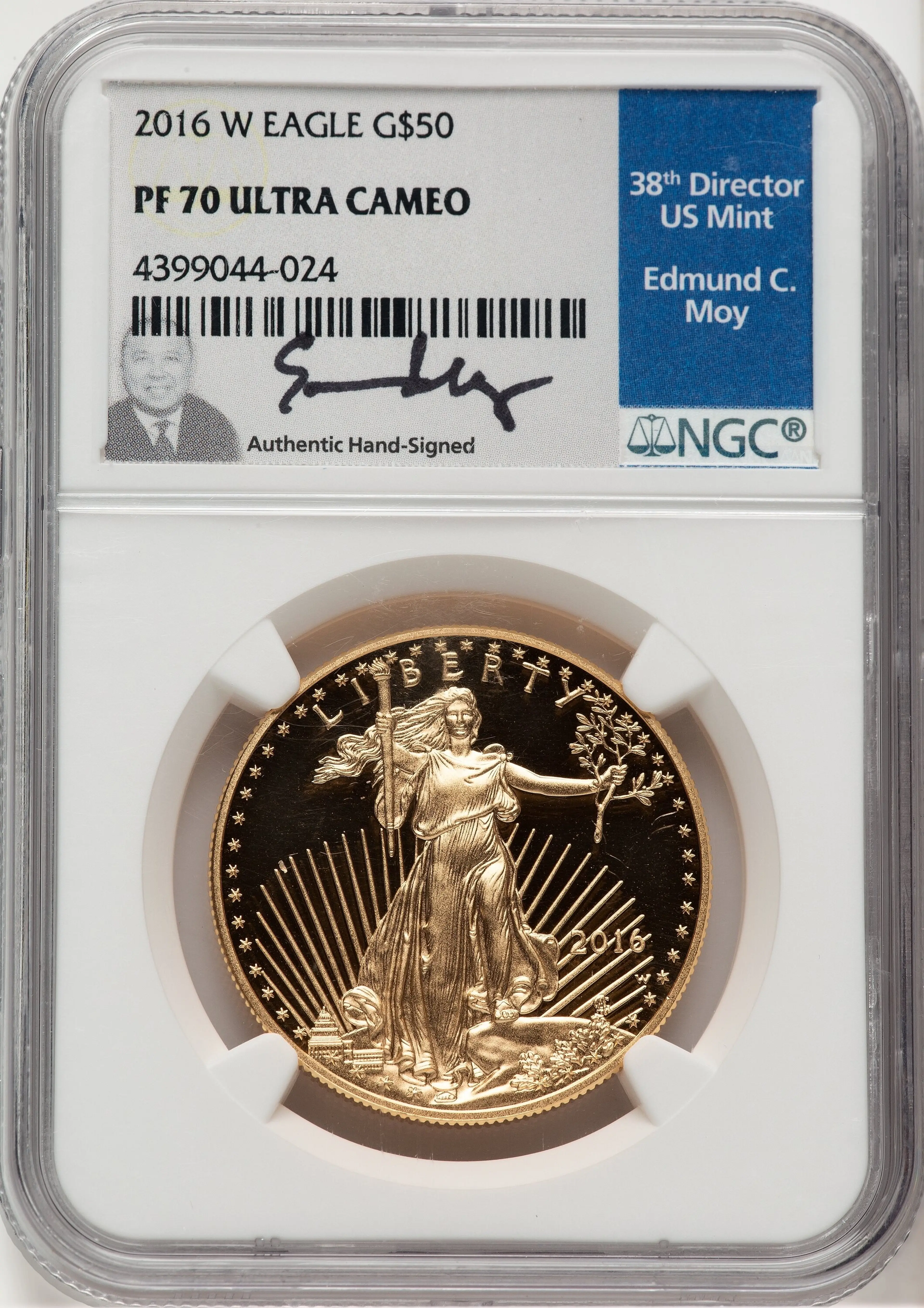 2016-W Proof Gold Eagle 1 oz Ed Moy