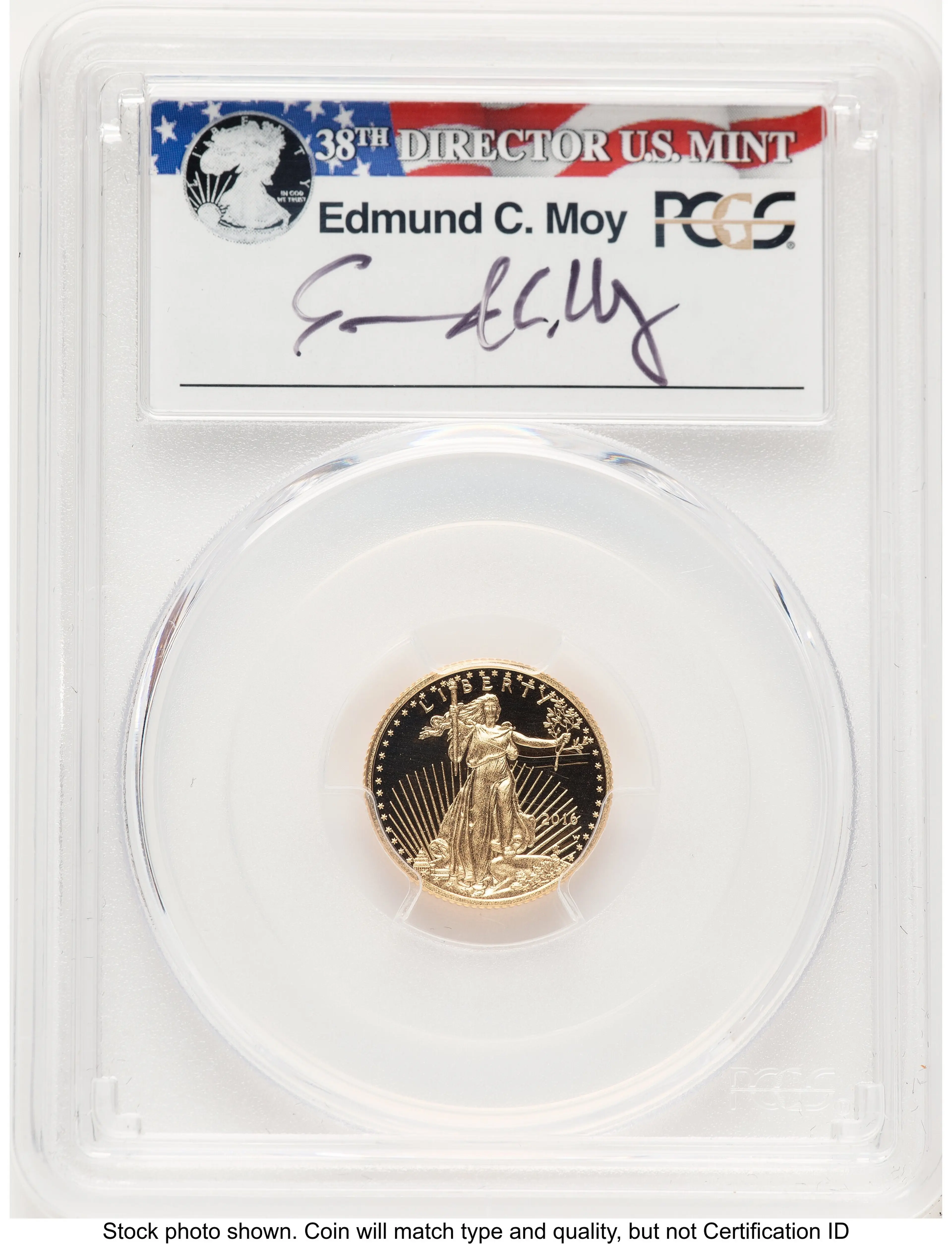 2016-W Proof Gold Eagle 1/10 oz FS Ed Moy